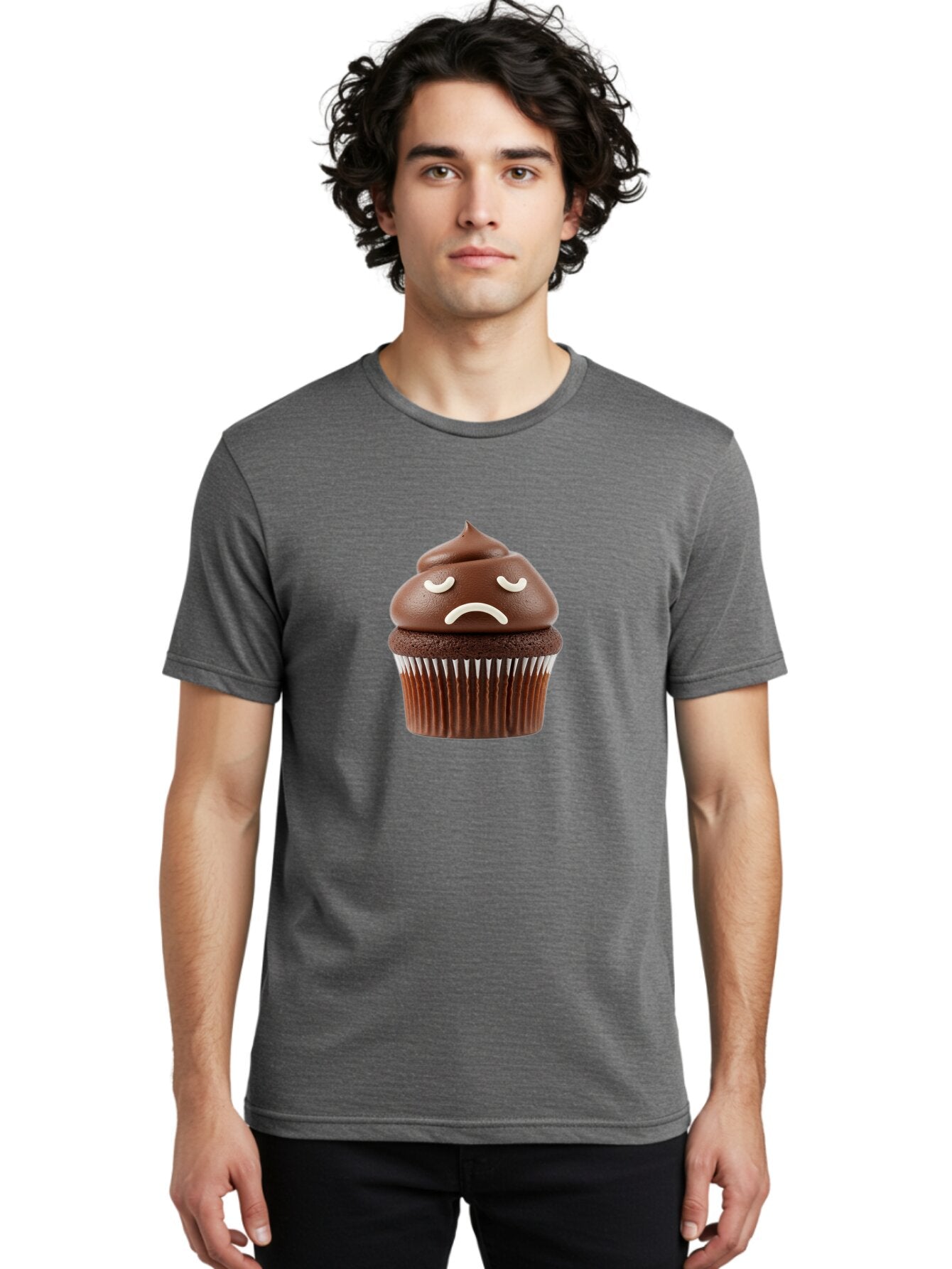 Sad-Cupcake-2 Men'S Graphic Tee, 100% Cotton, Comfortable Casual Summer Wear, Machine Washable, Vintage Camera, Old Camera, Antique Camera, Black Camera, Classic Photography, Photography Equipment, Nostalgic Device, Film Camera, Camera Art Bar421 17