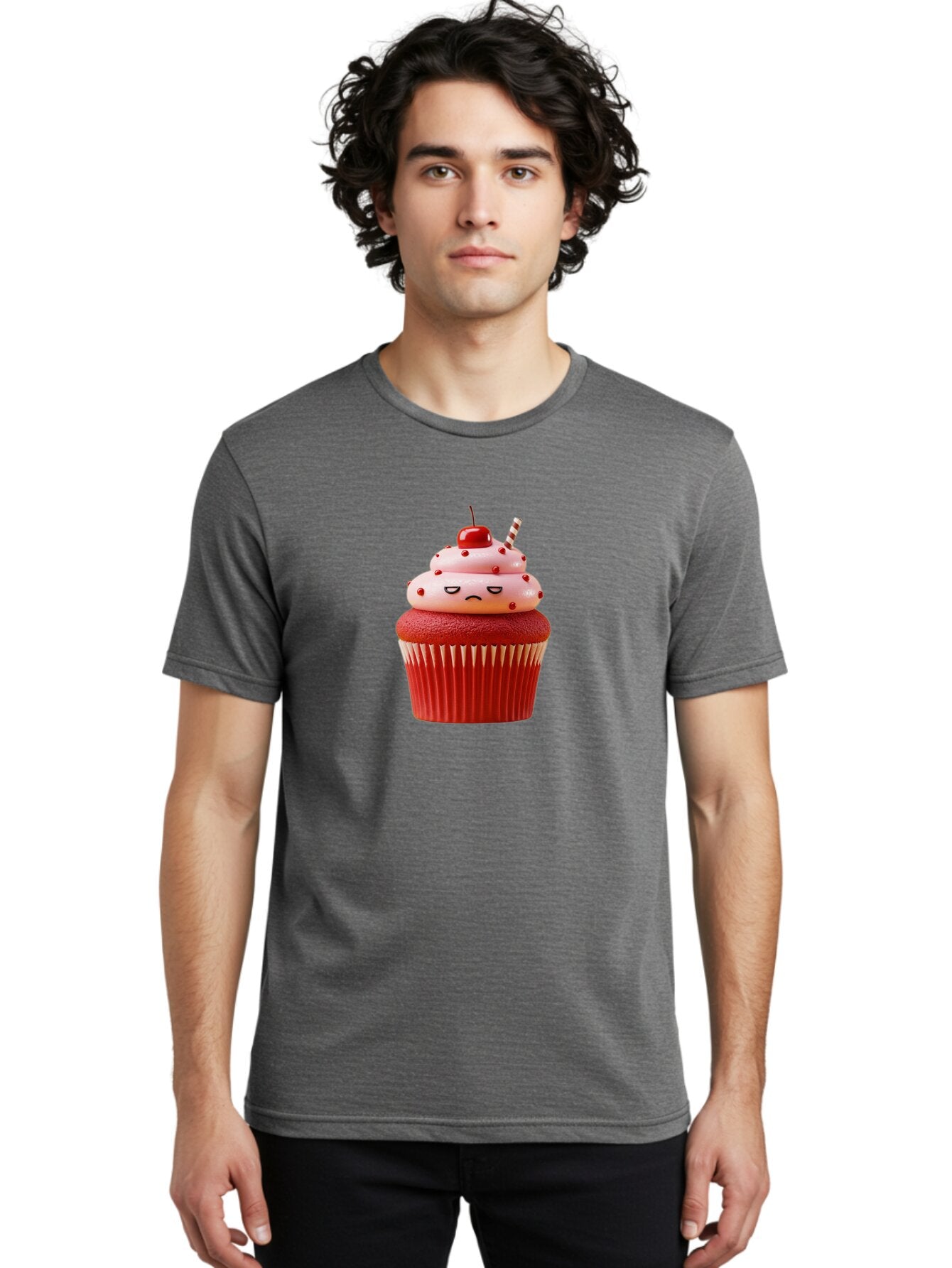 Sad-Cupcake-4 Men'S Graphic Tee, 100% Cotton, Comfortable Casual Summer Wear, Machine Washable, Vintage Camera, Old Camera, Antique Camera, Black Camera, Classic Photography, Photography Equipment, Nostalgic Device, Film Camera, Camera Art Bar423 23