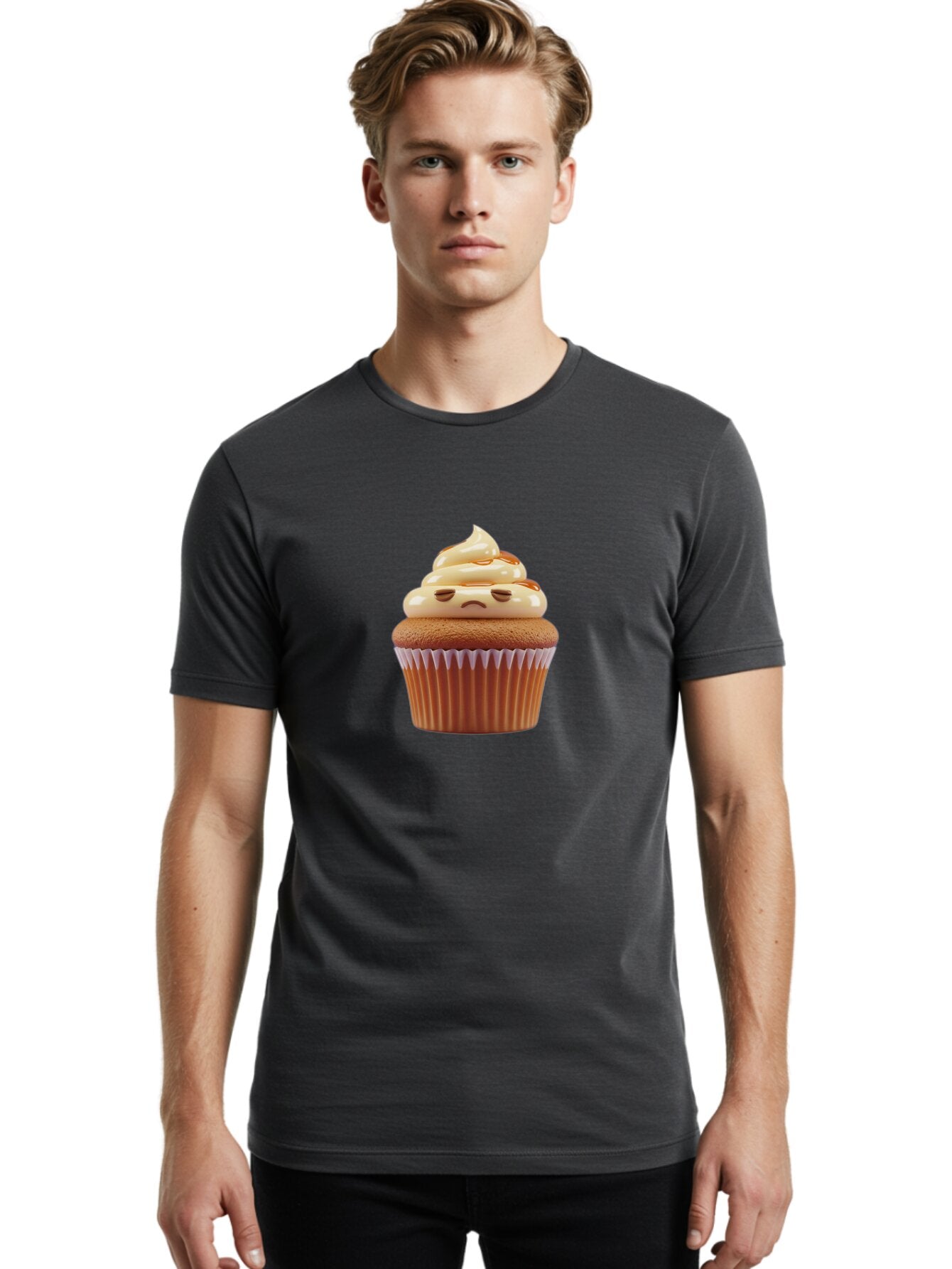 Sad-Cupcake-6 Men'S Graphic Tee, 100% Cotton, Comfortable Casual Summer Wear, Machine Washable, Vintage Camera, Old Camera, Antique Camera, Black Camera, Classic Photography, Photography Equipment, Nostalgic Device, Film Camera, Camera Art Bar425 16