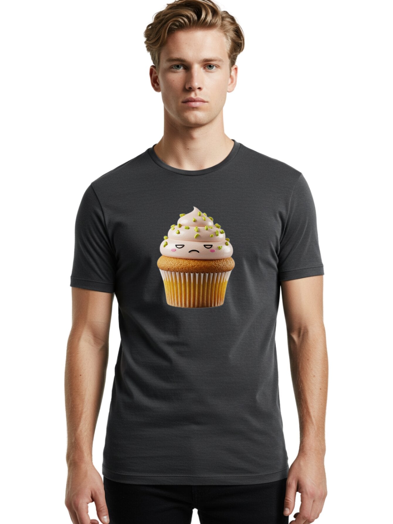 Sad-Cupcake-7 Men'S Graphic Tee, 100% Cotton, Comfortable Casual Summer Wear, Machine Washable, Vintage Camera, Old Camera, Antique Camera, Black Camera, Classic Photography, Photography Equipment, Nostalgic Device, Film Camera, Camera Art Bar426 27
