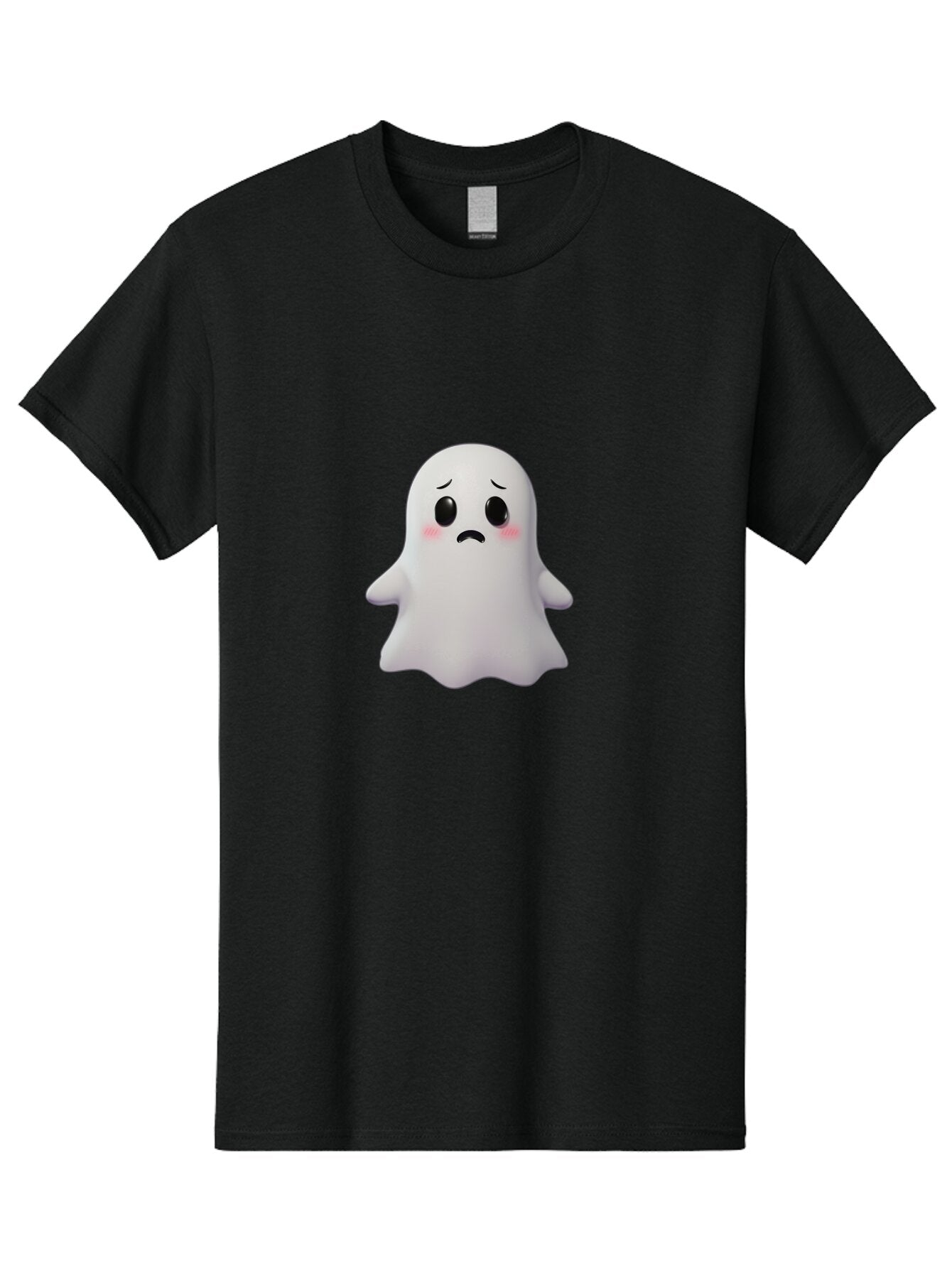Sad-Ghost-1 Men'S Graphic Tee, 100% Cotton, Comfortable Casual Summer Wear, Machine Washable, Vintage Camera, Old Camera, Antique Camera, Black Camera, Classic Photography, Photography Equipment, Nostalgic Device, Film Camera, Camera Art Bar431