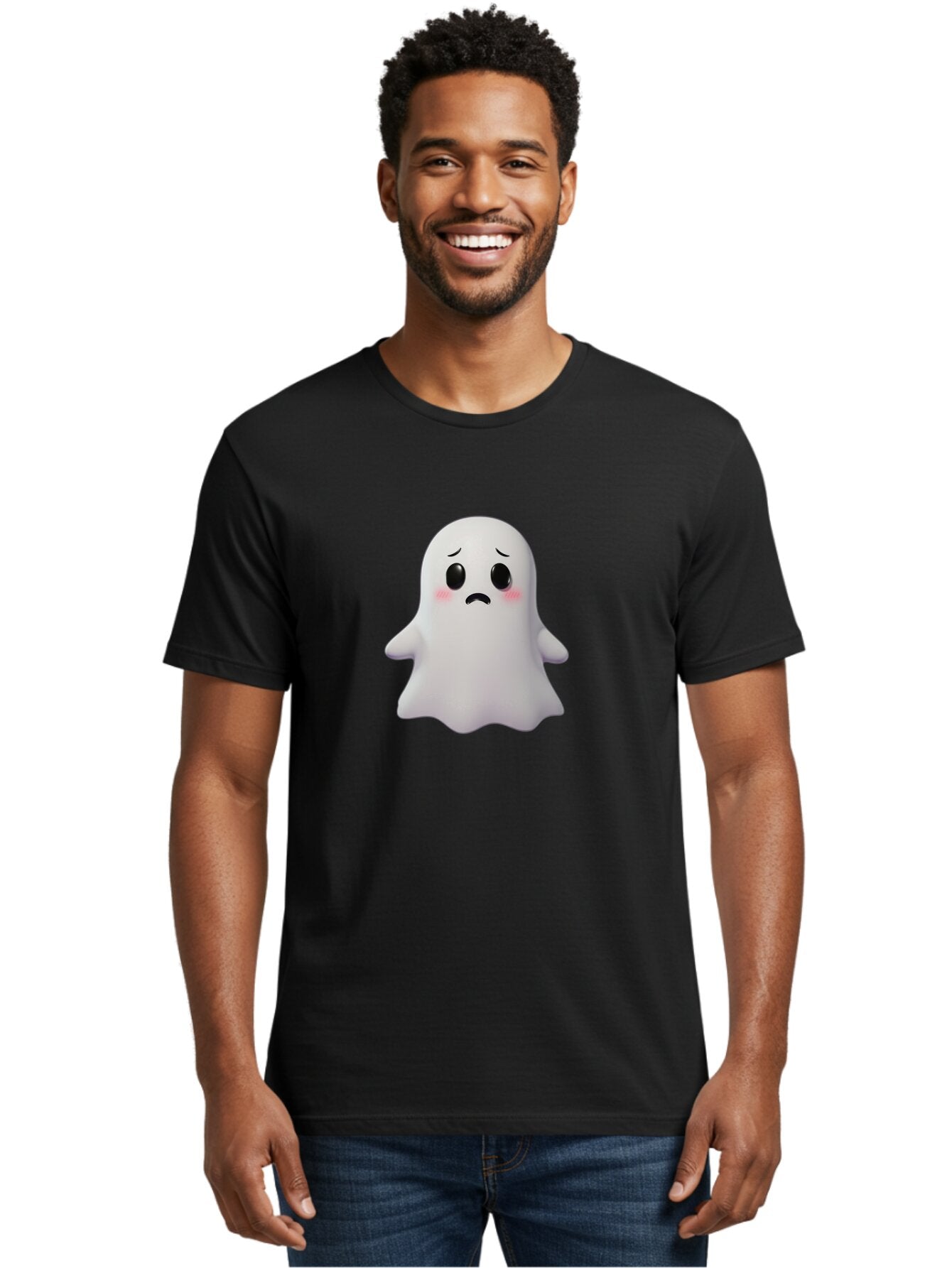 Sad-Ghost-1 Men'S Graphic Tee, 100% Cotton, Comfortable Casual Summer Wear, Machine Washable, Vintage Camera, Old Camera, Antique Camera, Black Camera, Classic Photography, Photography Equipment, Nostalgic Device, Film Camera, Camera Art Bar431 19