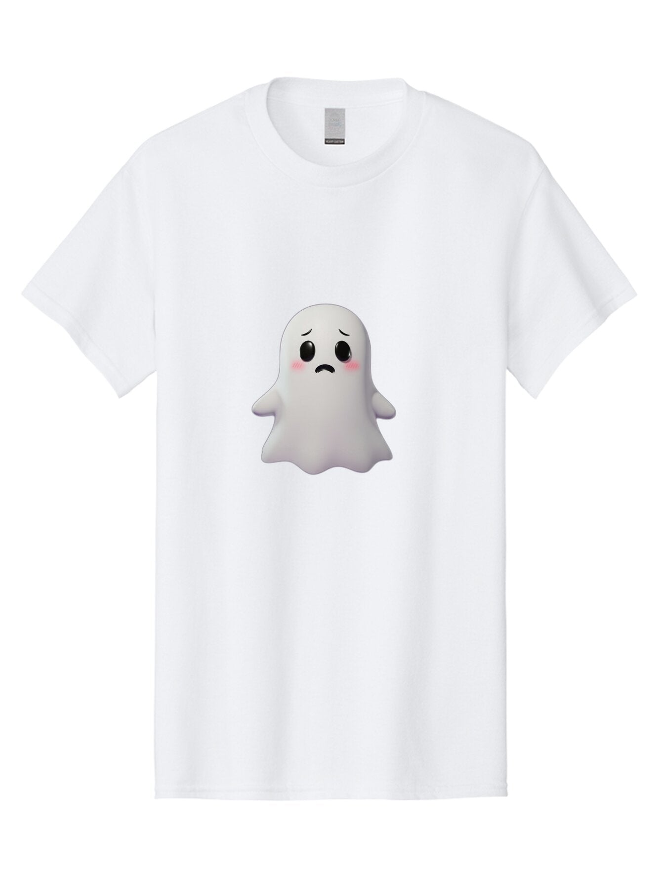 Sad-Ghost-1 Men'S Graphic Tee, 100% Cotton, Comfortable Casual Summer Wear, Machine Washable, Vintage Camera, Old Camera, Antique Camera, Black Camera, Classic Photography, Photography Equipment, Nostalgic Device, Film Camera, Camera Art Bar431 5