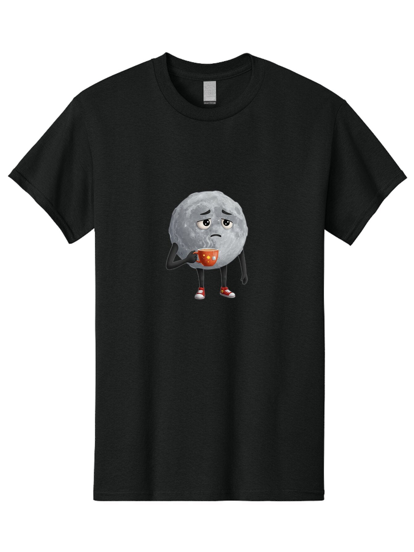 Sad-Moon-1 Men'S Graphic Tee, 100% Cotton, Comfortable Casual Summer Wear, Machine Washable, Vintage Camera, Old Camera, Antique Camera, Black Camera, Classic Photography, Photography Equipment, Nostalgic Device, Film Camera, Camera Art Bar435 12