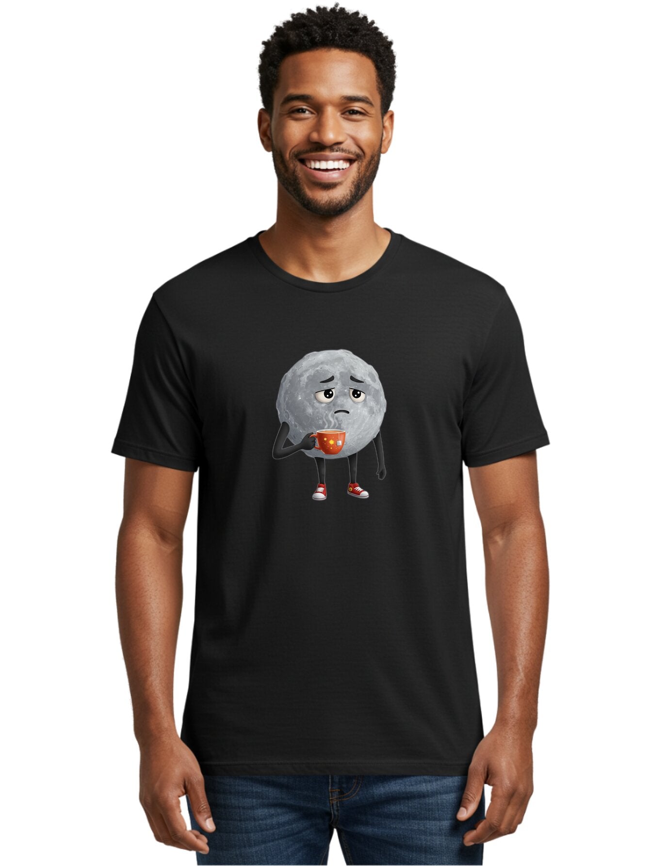 Sad-Moon-1 Men'S Graphic Tee, 100% Cotton, Comfortable Casual Summer Wear, Machine Washable, Vintage Camera, Old Camera, Antique Camera, Black Camera, Classic Photography, Photography Equipment, Nostalgic Device, Film Camera, Camera Art Bar435 28