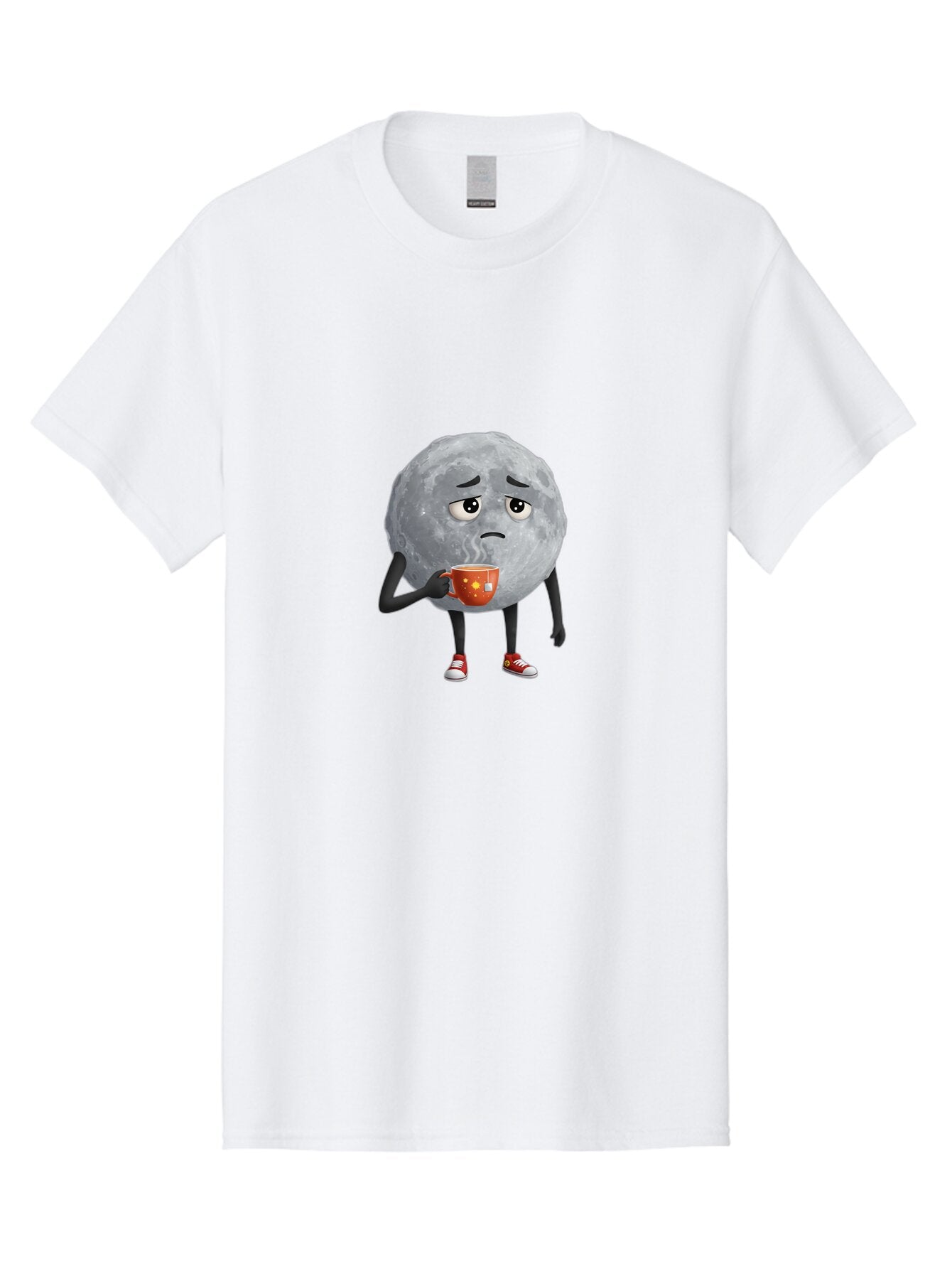 Sad-Moon-1 Men'S Graphic Tee, 100% Cotton, Comfortable Casual Summer Wear, Machine Washable, Vintage Camera, Old Camera, Antique Camera, Black Camera, Classic Photography, Photography Equipment, Nostalgic Device, Film Camera, Camera Art Bar435