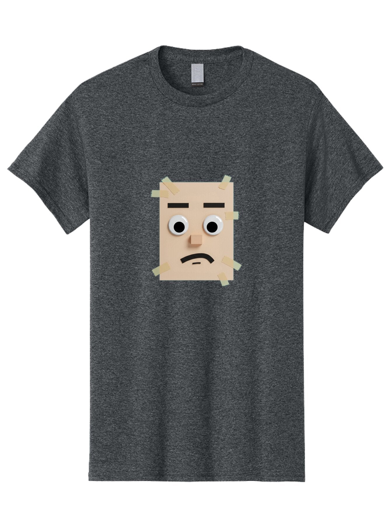 Sad-Sticky-Note-Face Men'S Graphic Tee, 100% Cotton, Comfortable Casual Summer Wear, Machine Washable, Vintage Camera, Old Camera, Antique Camera, Black Camera, Classic Photography, Photography Equipment, Nostalgic Device, Film Camera, Bar437