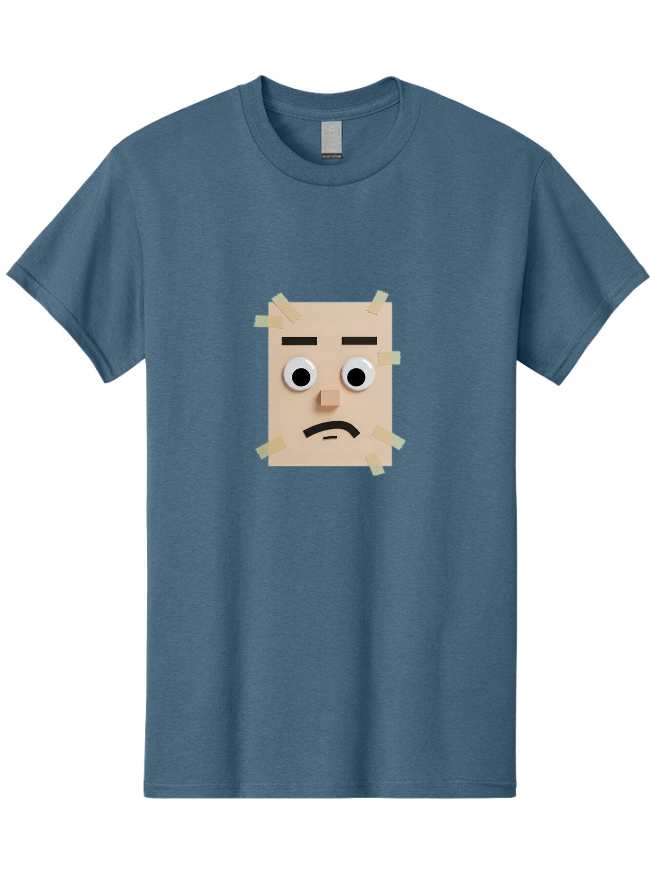 Sad-Sticky-Note-Face Men'S Graphic Tee, 100% Cotton, Comfortable Casual Summer Wear, Machine Washable, Vintage Camera, Old Camera, Antique Camera, Black Camera, Classic Photography, Photography Equipment, Nostalgic Device, Film Camera, Bar437 11