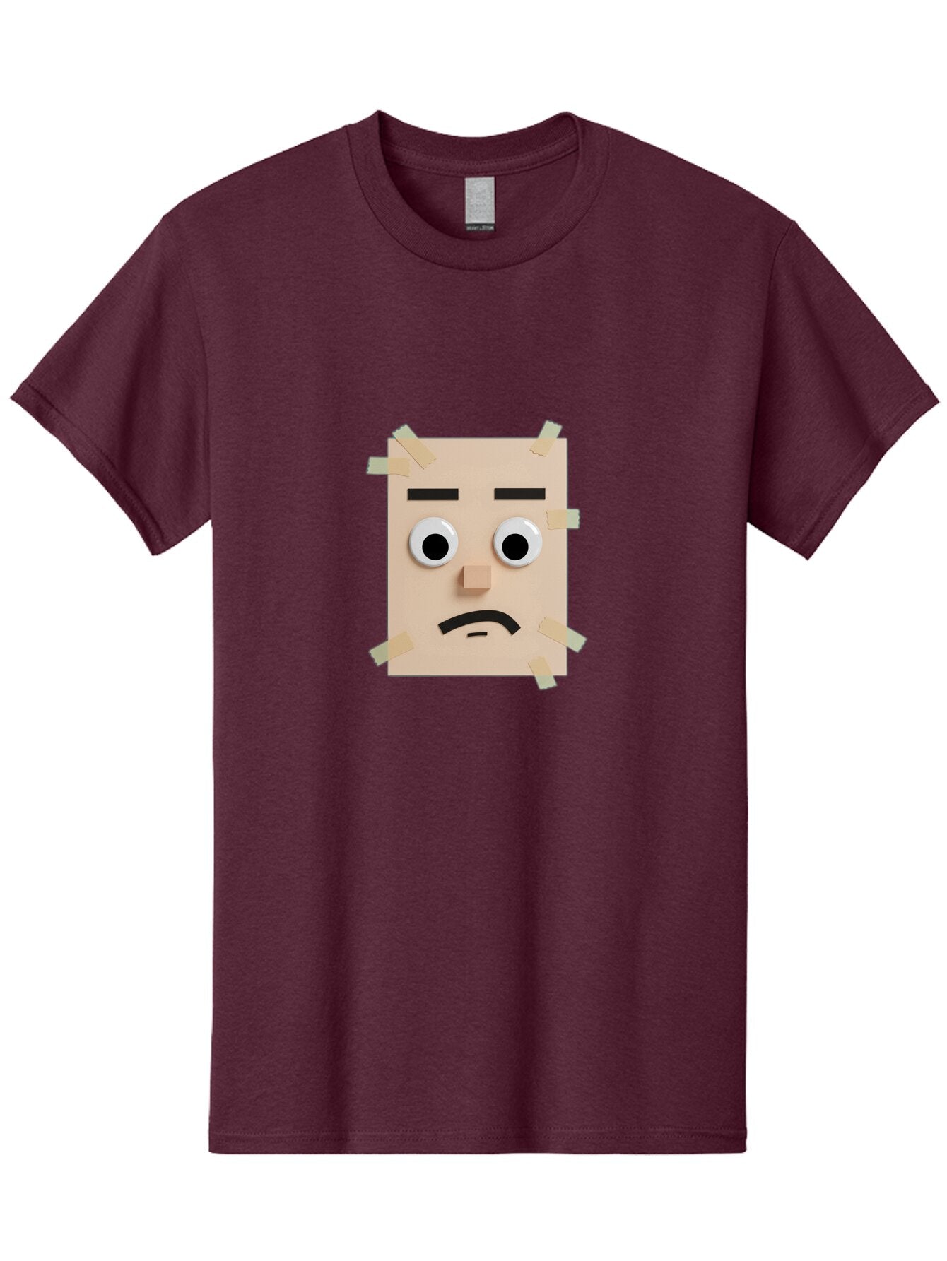 Sad-Sticky-Note-Face Men'S Graphic Tee, 100% Cotton, Comfortable Casual Summer Wear, Machine Washable, Vintage Camera, Old Camera, Antique Camera, Black Camera, Classic Photography, Photography Equipment, Nostalgic Device, Film Camera, Bar437 5