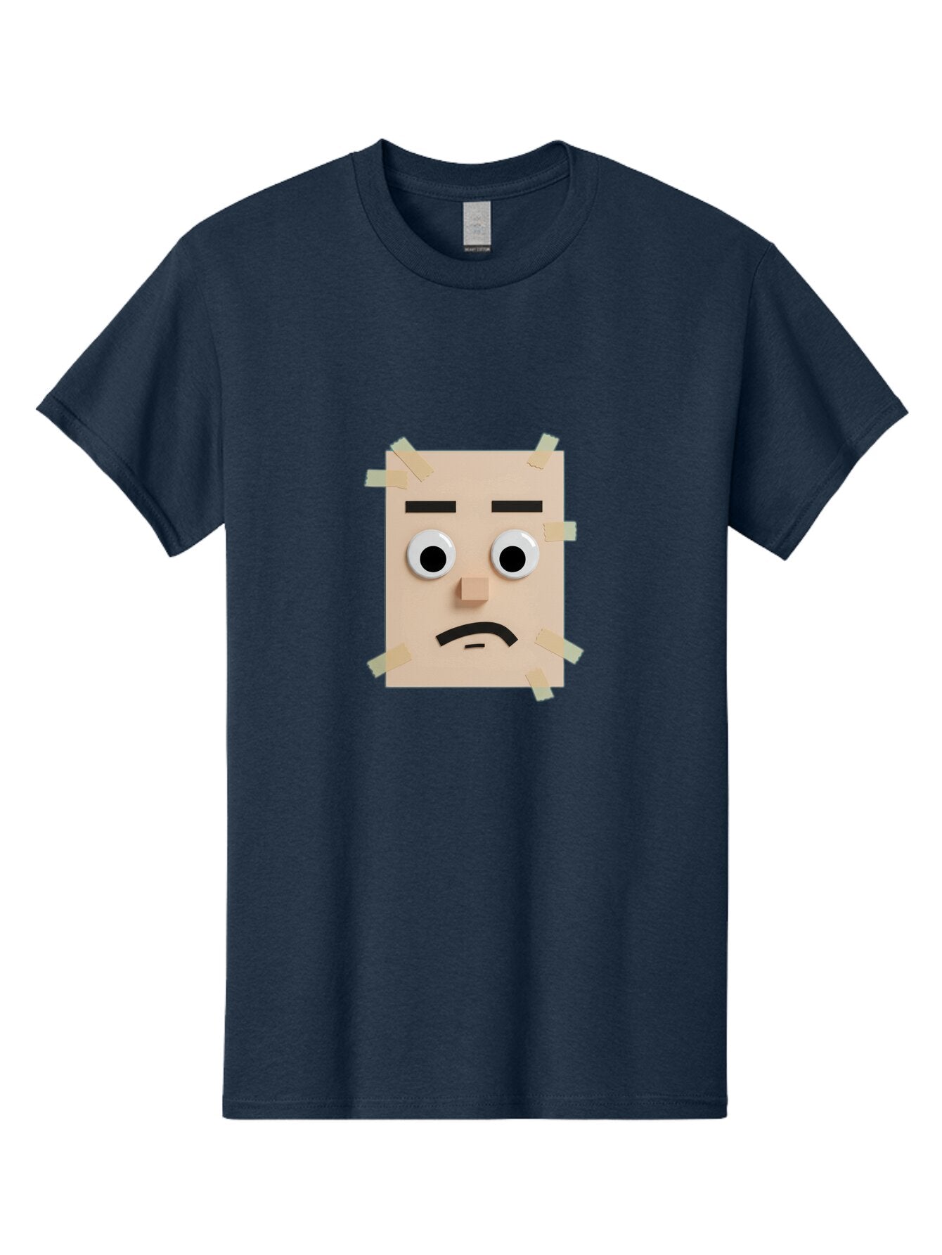 Sad-Sticky-Note-Face Men'S Graphic Tee, 100% Cotton, Comfortable Casual Summer Wear, Machine Washable, Vintage Camera, Old Camera, Antique Camera, Black Camera, Classic Photography, Photography Equipment, Nostalgic Device, Film Camera, Bar437 8