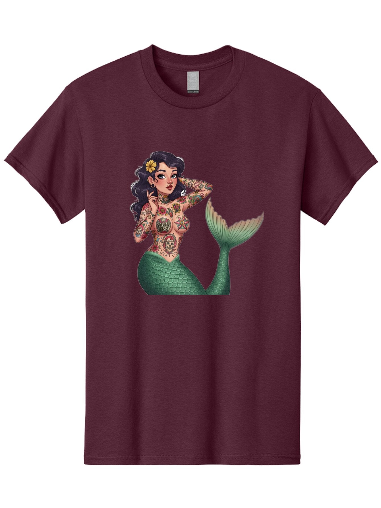 Sailor-Jessy-Mermaid Men'S Graphic Tee, 100% Cotton, Comfortable Casual Summer Wear, Machine Washable, Vintage Camera, Old Camera, Antique Camera, Black Camera, Classic Photography, Photography Equipment, Nostalgic Device, Film Camera, Bar438