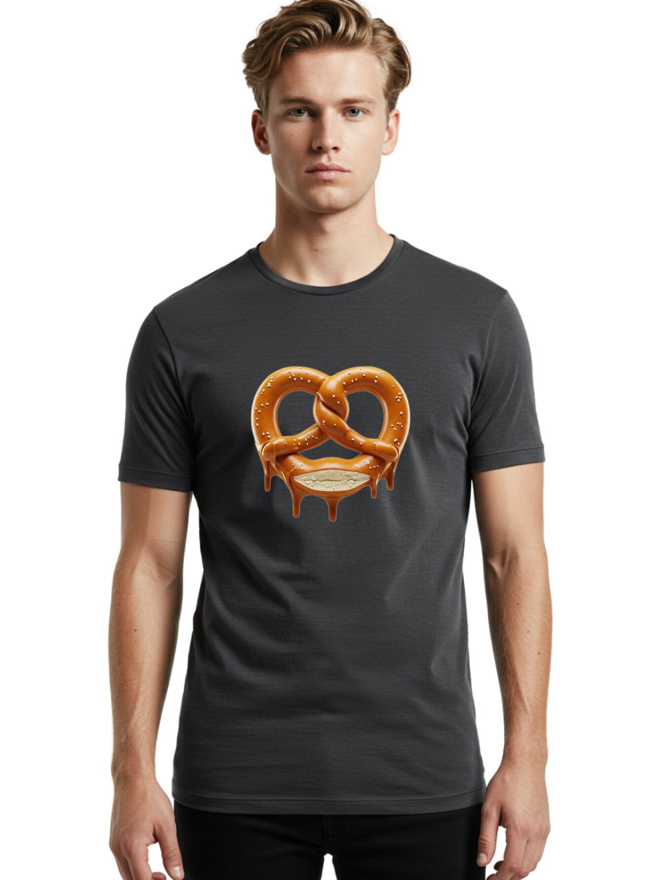Salted-Pretzel-6 Men'S Graphic Tee, 100% Cotton, Comfortable Casual Summer Wear, Machine Washable, Vintage Camera, Old Camera, Antique Camera, Black Camera, Classic Photography, Photography Equipment, Nostalgic Device, Film Camera, Camera Art Bar444 24