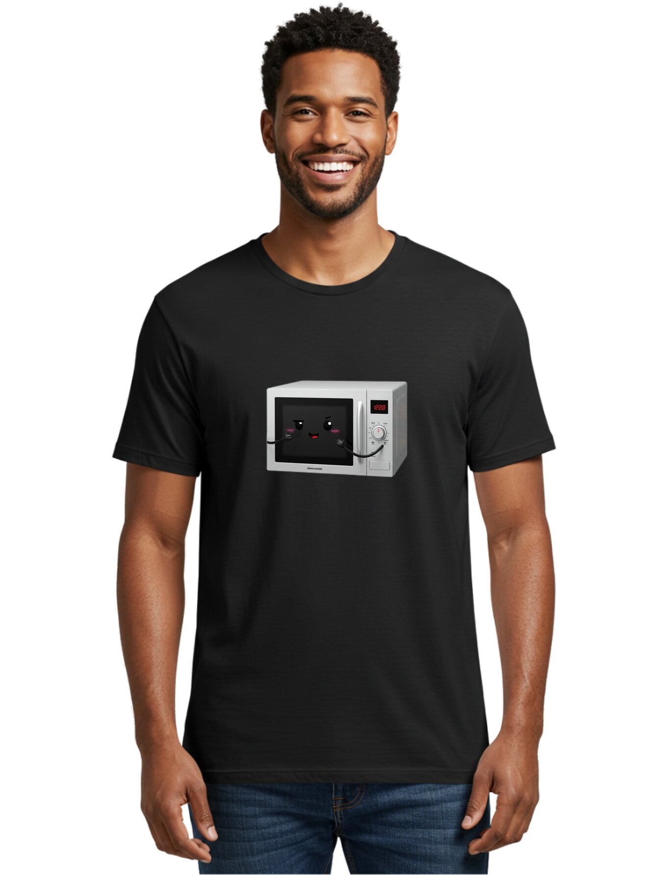 Samsung-Microwave Men'S Graphic Tee, 100% Cotton, Comfortable Casual Summer Wear, Machine Washable, Vintage Camera, Old Camera, Antique Camera, Black Camera, Classic Photography, Photography Equipment, Nostalgic Device, Film Camera, Camera Art Bar449 19