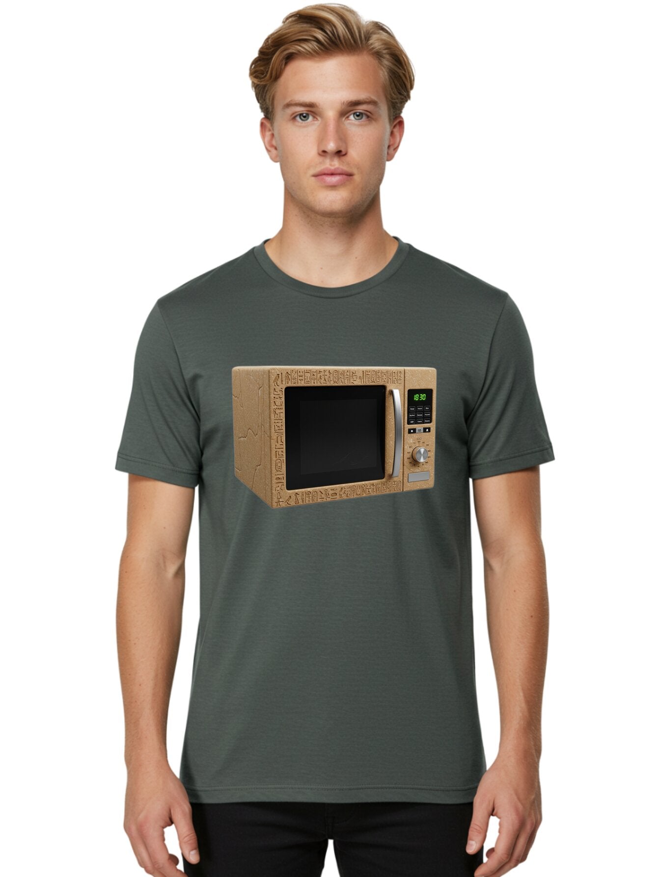 Sarcophagus-Microwave Men'S Graphic Tee, 100% Cotton, Comfortable Casual Summer Wear, Machine Washable, Vintage Camera, Old Camera, Antique Camera, Black Camera, Classic Photography, Photography Equipment, Nostalgic Device, Film Camera, Bar453 24