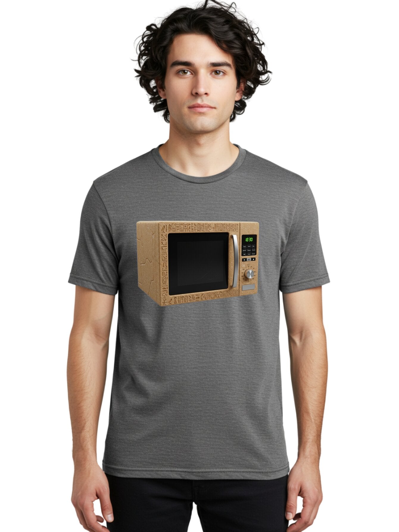 Sarcophagus-Microwave Men'S Graphic Tee, 100% Cotton, Comfortable Casual Summer Wear, Machine Washable, Vintage Camera, Old Camera, Antique Camera, Black Camera, Classic Photography, Photography Equipment, Nostalgic Device, Film Camera, Bar453 30