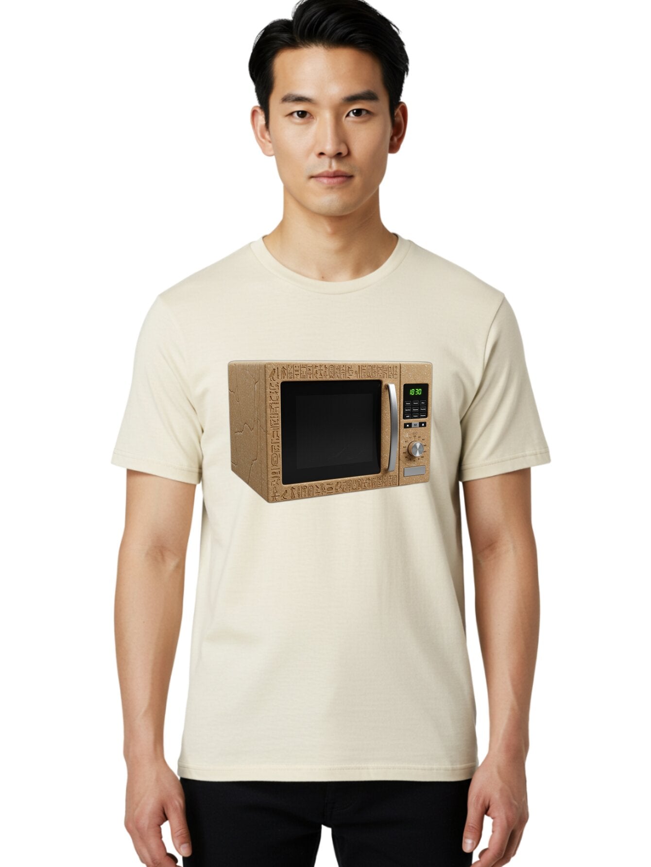 Sarcophagus-Microwave Men'S Graphic Tee, 100% Cotton, Comfortable Casual Summer Wear, Machine Washable, Vintage Camera, Old Camera, Antique Camera, Black Camera, Classic Photography, Photography Equipment, Nostalgic Device, Film Camera, Bar453 23