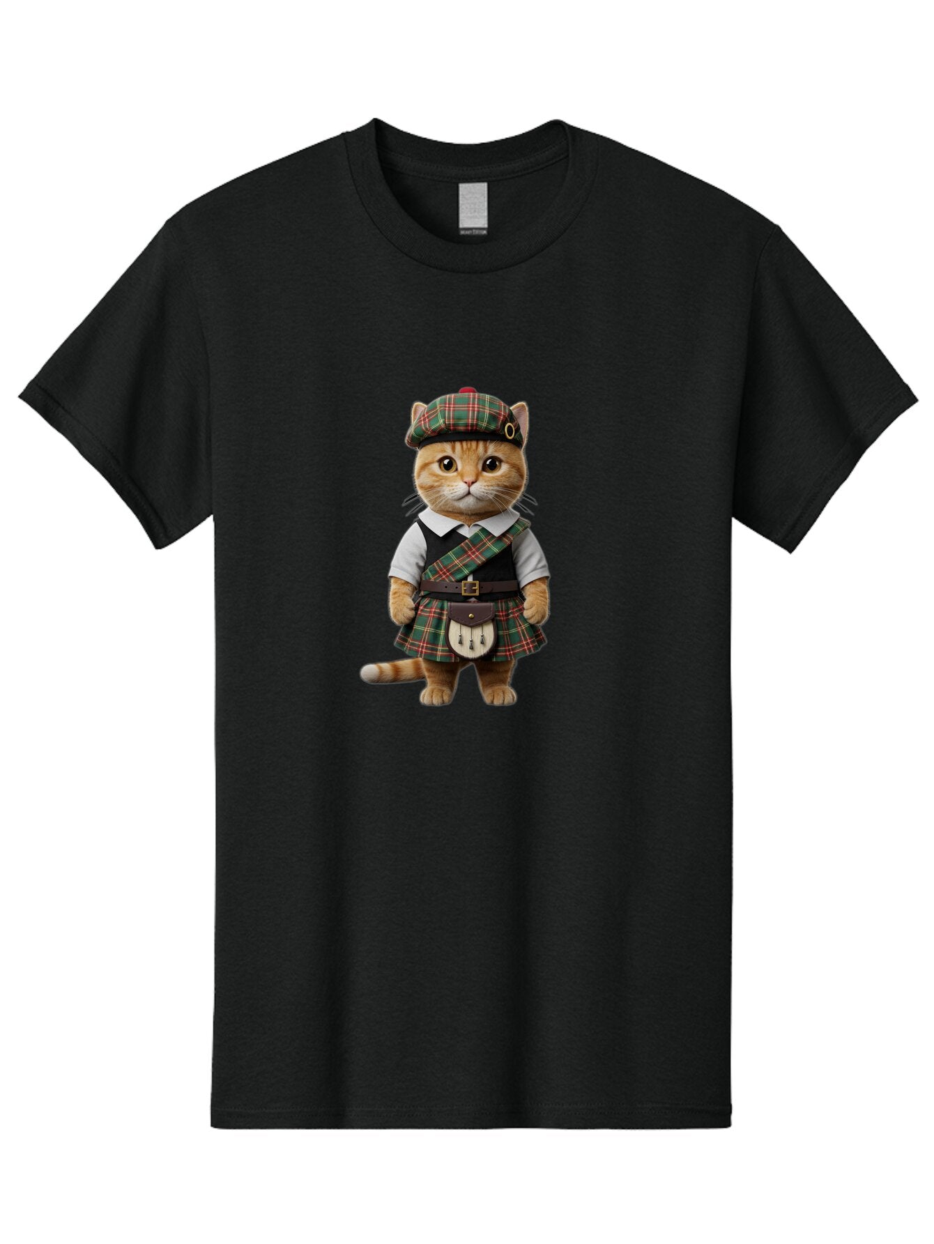 Scottish-Cat Men'S Graphic Tee, 100% Cotton, Comfortable Casual Summer Wear, Machine Washable, Vintage Camera, Old Camera, Antique Camera, Black Camera, Classic Photography, Photography Equipment, Nostalgic Device, Film Camera, Camera Art Bar458 9