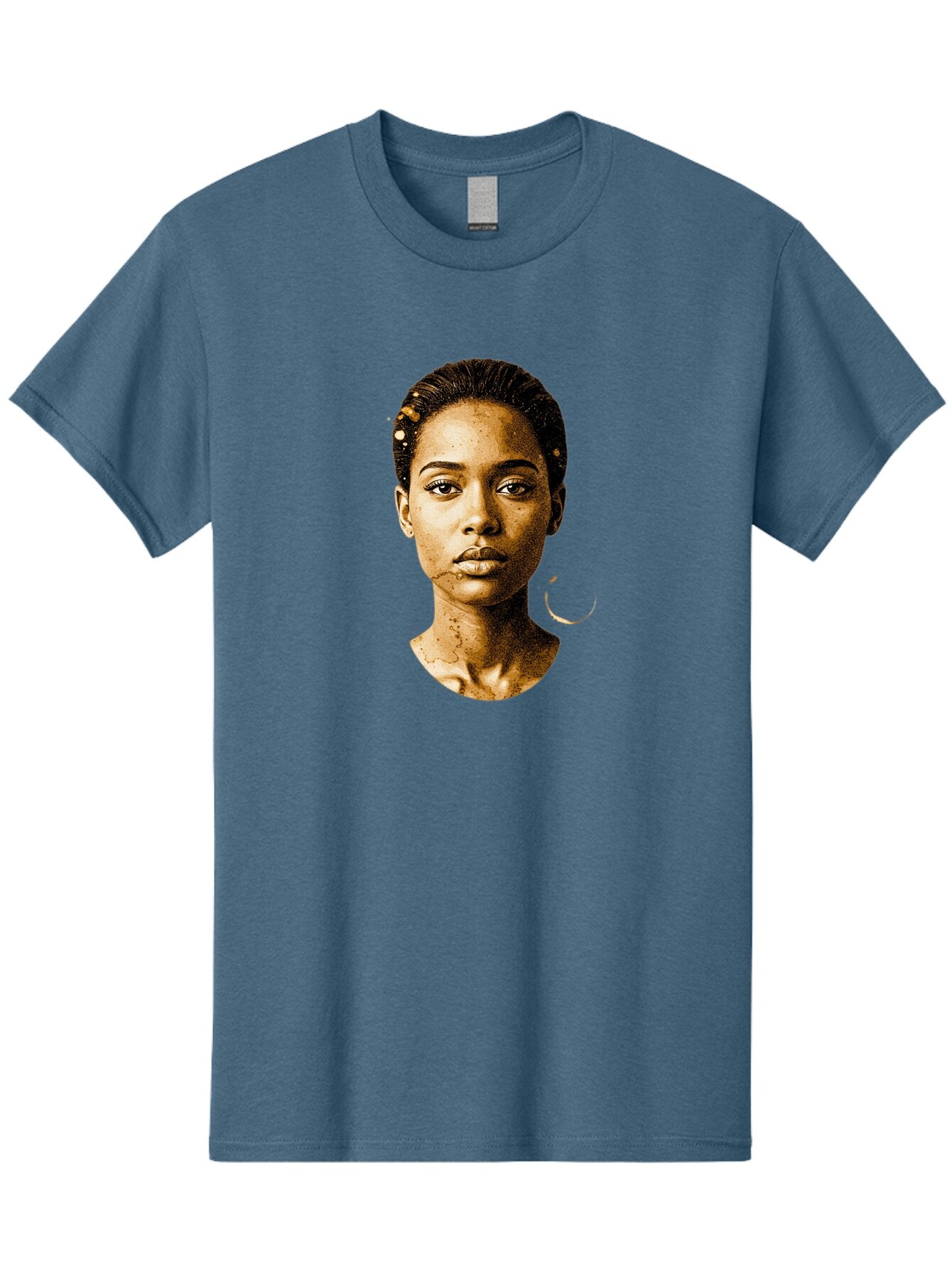 Sepia-Toned-Portrait-Woman Men'S Graphic Tee, 100% Cotton, Comfortable Casual Summer Wear, Machine Washable, Vintage Camera, Old Camera, Antique Camera, Black Camera, Classic Photography, Photography Equipment, Nostalgic Device, Film Camera, Bar461 14