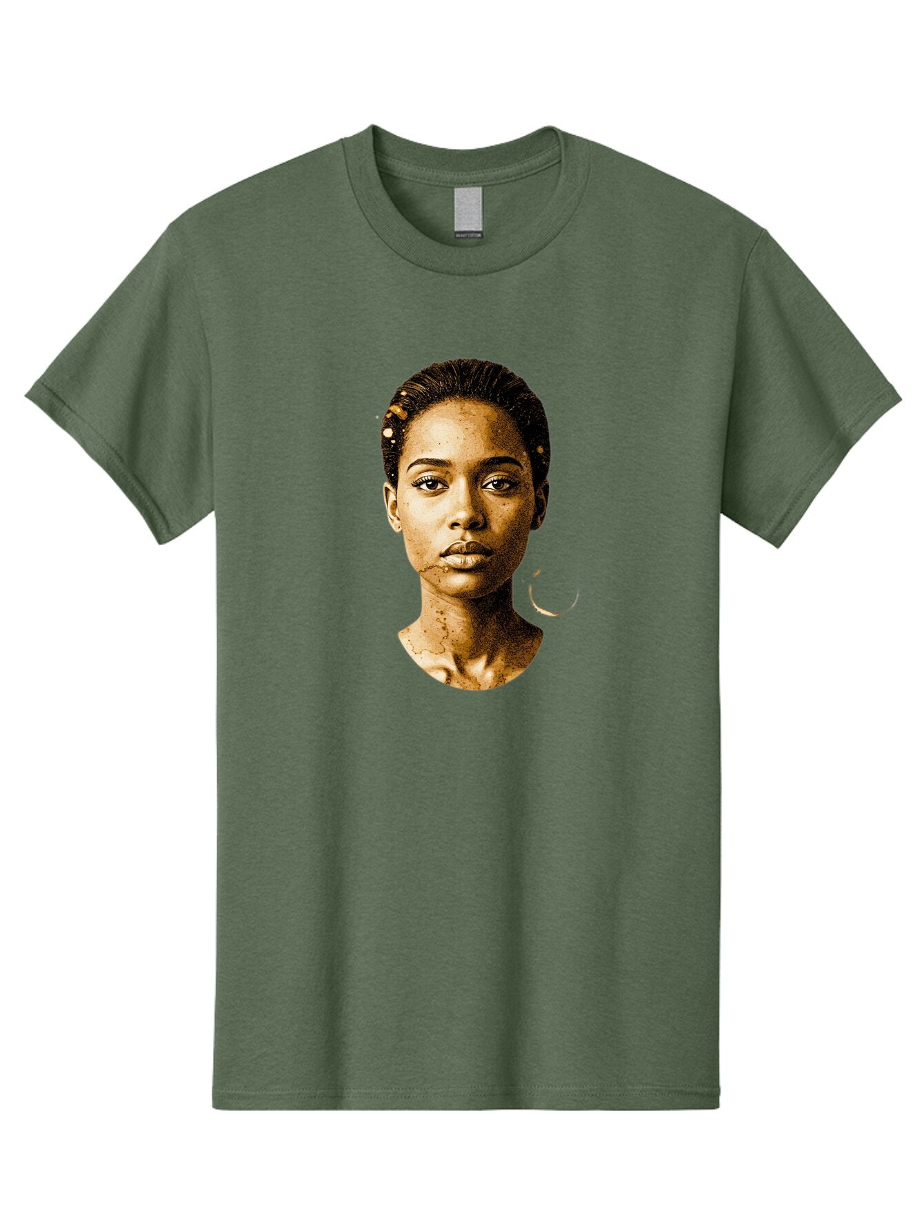 Sepia-Toned-Portrait-Woman Men'S Graphic Tee, 100% Cotton, Comfortable Casual Summer Wear, Machine Washable, Vintage Camera, Old Camera, Antique Camera, Black Camera, Classic Photography, Photography Equipment, Nostalgic Device, Film Camera, Bar461 9