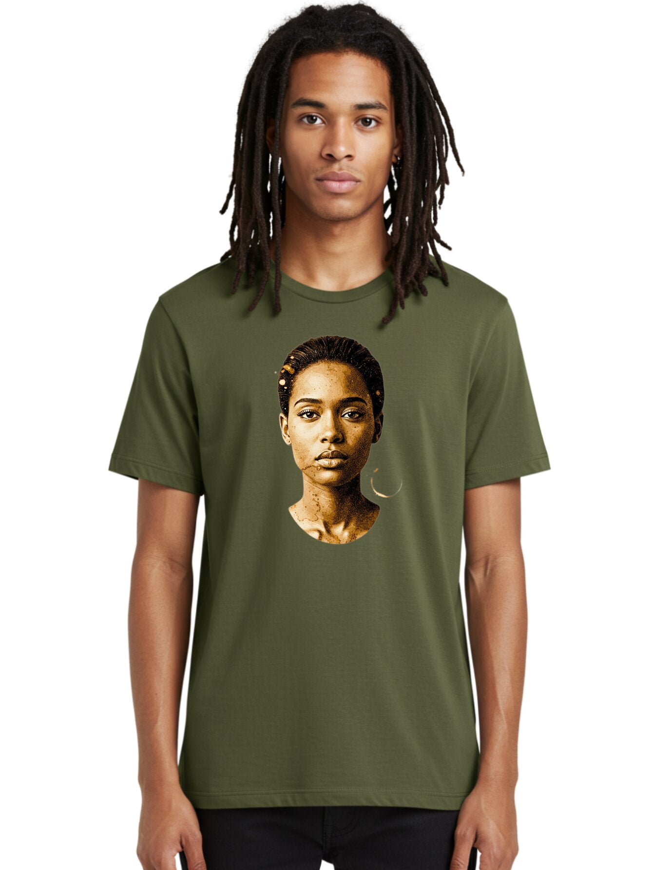 Sepia-Toned-Portrait-Woman Men'S Graphic Tee, 100% Cotton, Comfortable Casual Summer Wear, Machine Washable, Vintage Camera, Old Camera, Antique Camera, Black Camera, Classic Photography, Photography Equipment, Nostalgic Device, Film Camera, Bar461 26