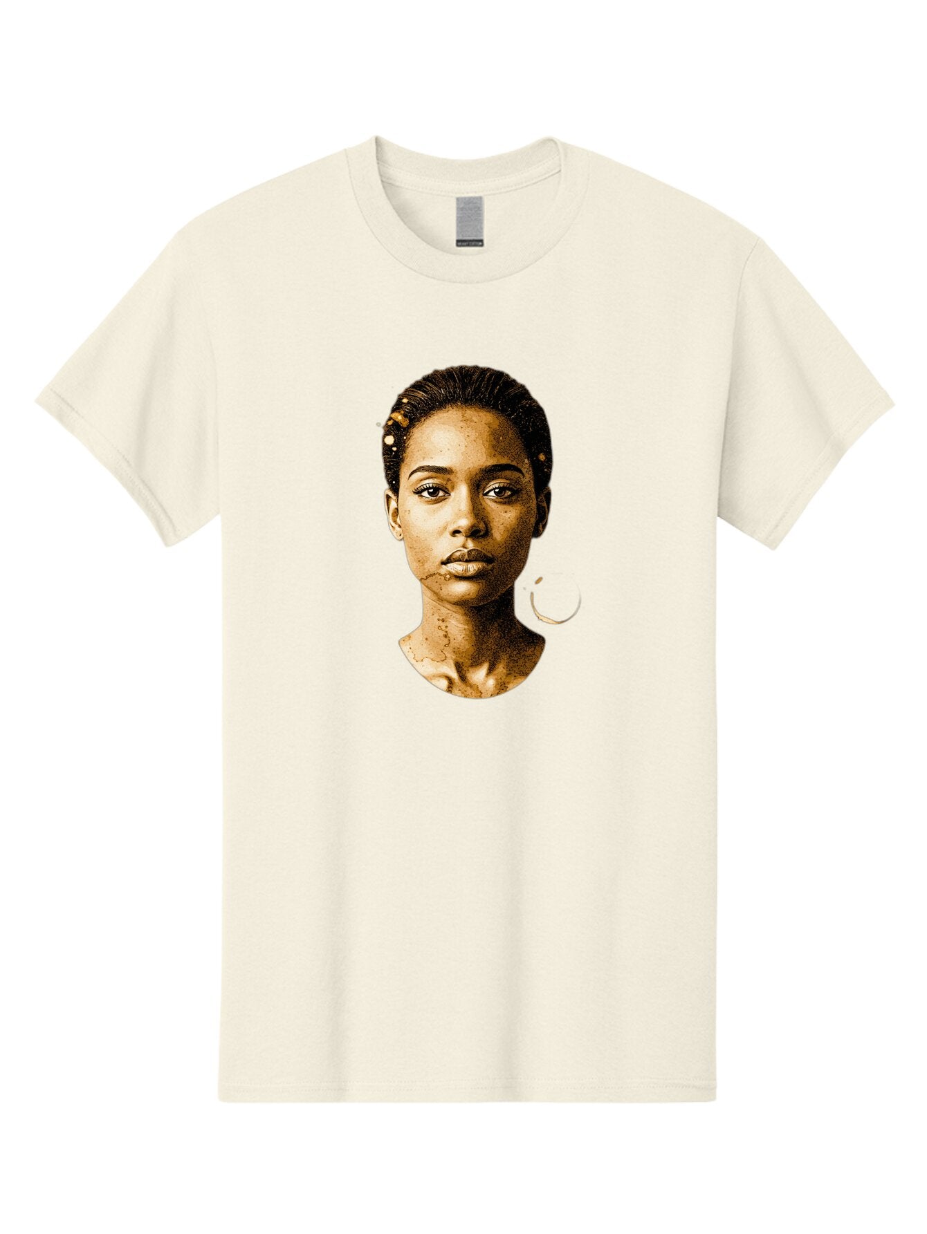 Sepia-Toned-Portrait-Woman Men'S Graphic Tee, 100% Cotton, Comfortable Casual Summer Wear, Machine Washable, Vintage Camera, Old Camera, Antique Camera, Black Camera, Classic Photography, Photography Equipment, Nostalgic Device, Film Camera, Bar461 7