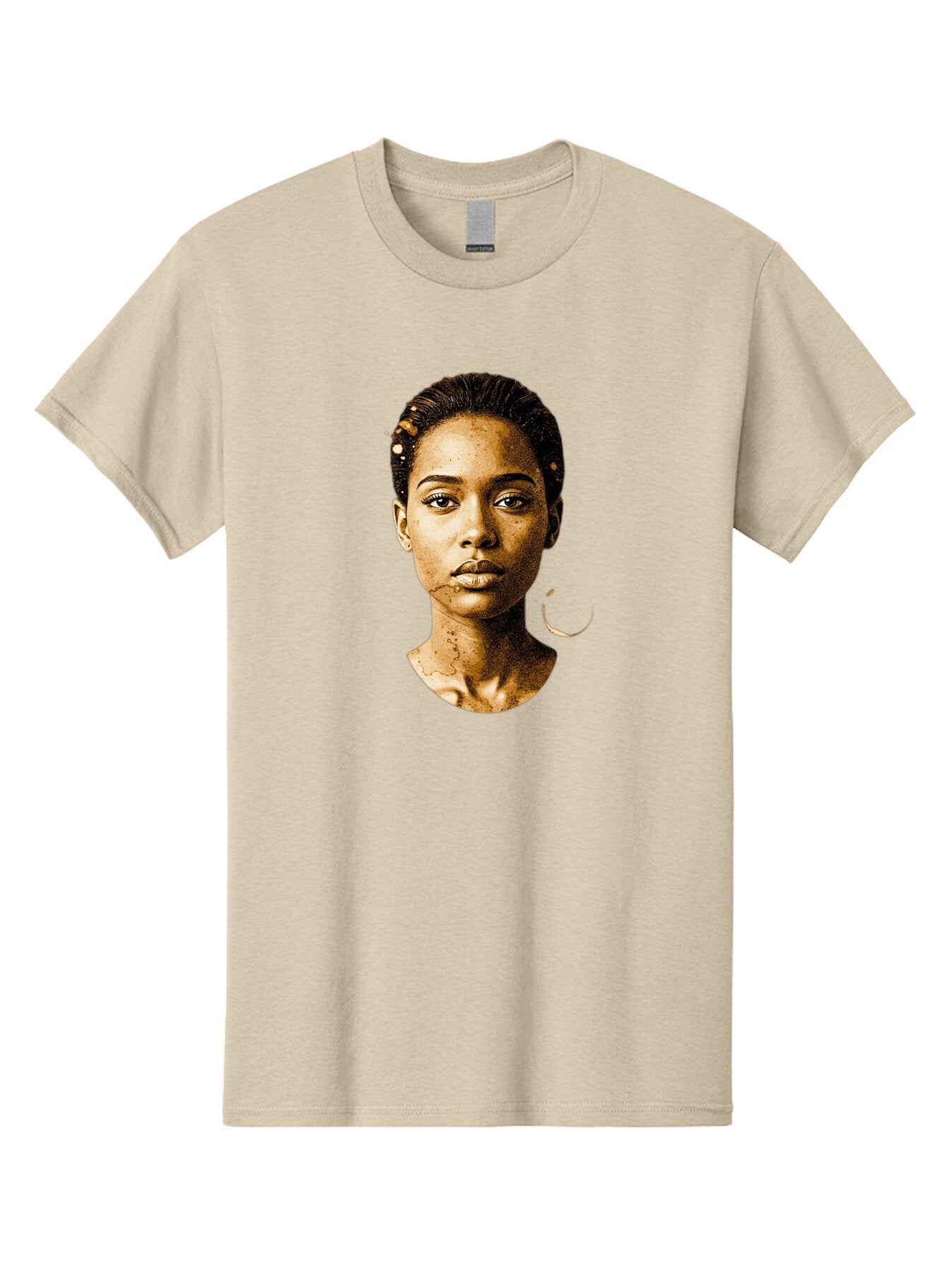 Sepia-Toned-Portrait-Woman Men'S Graphic Tee, 100% Cotton, Comfortable Casual Summer Wear, Machine Washable, Vintage Camera, Old Camera, Antique Camera, Black Camera, Classic Photography, Photography Equipment, Nostalgic Device, Film Camera, Bar461 13