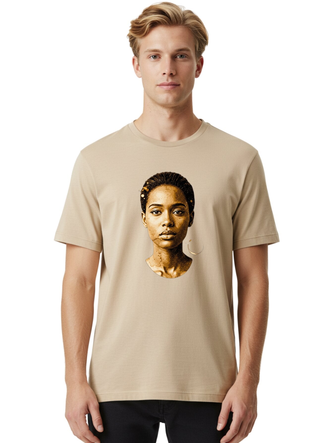 Sepia-Toned-Portrait-Woman Men'S Graphic Tee, 100% Cotton, Comfortable Casual Summer Wear, Machine Washable, Vintage Camera, Old Camera, Antique Camera, Black Camera, Classic Photography, Photography Equipment, Nostalgic Device, Film Camera, Bar461 20
