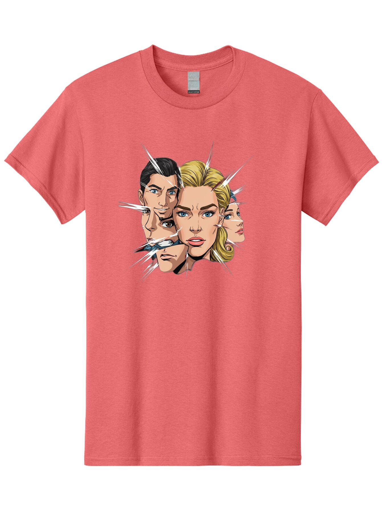 Shards-Of-Faces Men'S Graphic Tee, 100% Cotton, Comfortable Casual Summer Wear, Machine Washable, Vintage Camera, Old Camera, Antique Camera, Black Camera, Classic Photography, Photography Equipment, Nostalgic Device, Film Camera, Camera Art Bar462 15