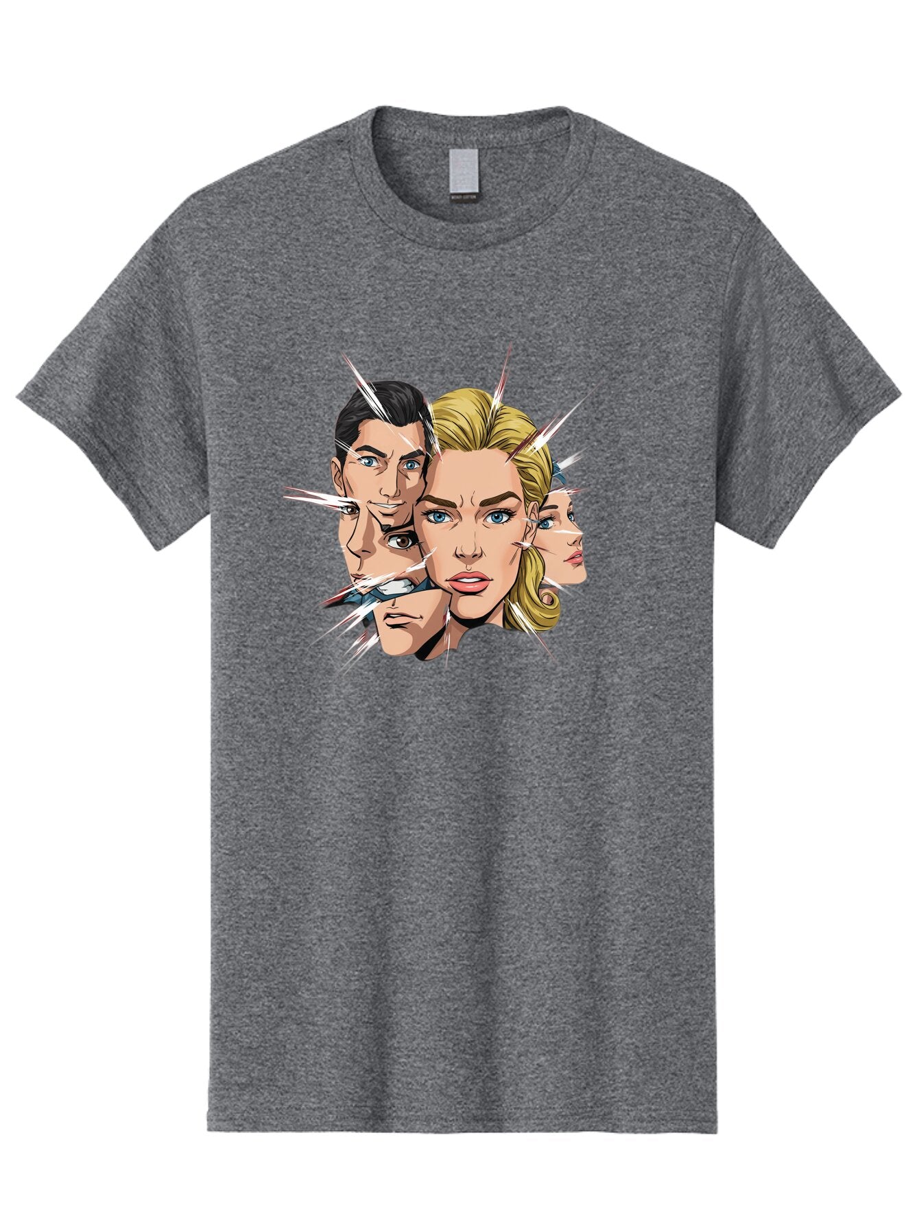 Shards-Of-Faces Men'S Graphic Tee, 100% Cotton, Comfortable Casual Summer Wear, Machine Washable, Vintage Camera, Old Camera, Antique Camera, Black Camera, Classic Photography, Photography Equipment, Nostalgic Device, Film Camera, Camera Art Bar462 10