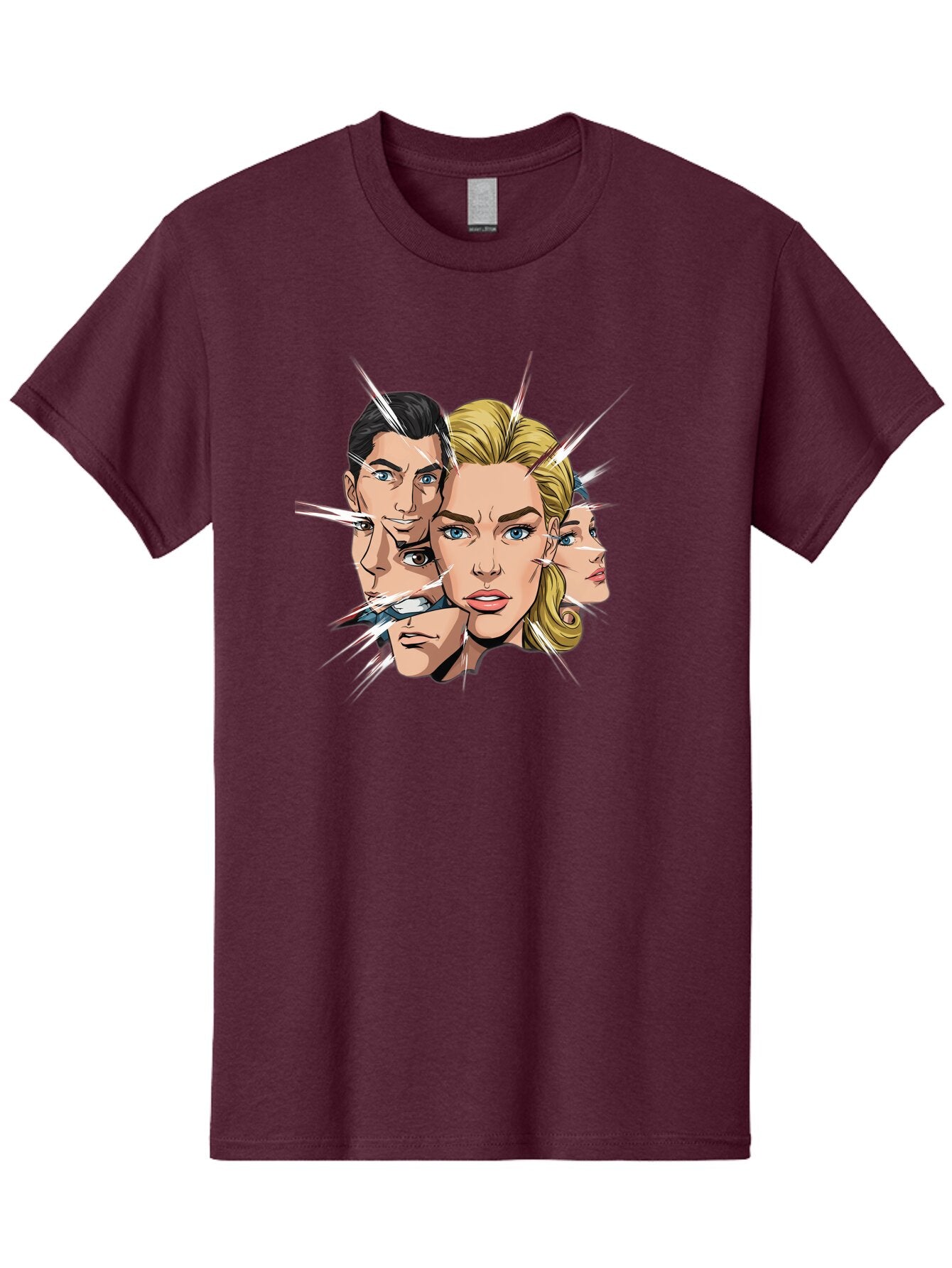 Shards-Of-Faces Men'S Graphic Tee, 100% Cotton, Comfortable Casual Summer Wear, Machine Washable, Vintage Camera, Old Camera, Antique Camera, Black Camera, Classic Photography, Photography Equipment, Nostalgic Device, Film Camera, Camera Art Bar462 8