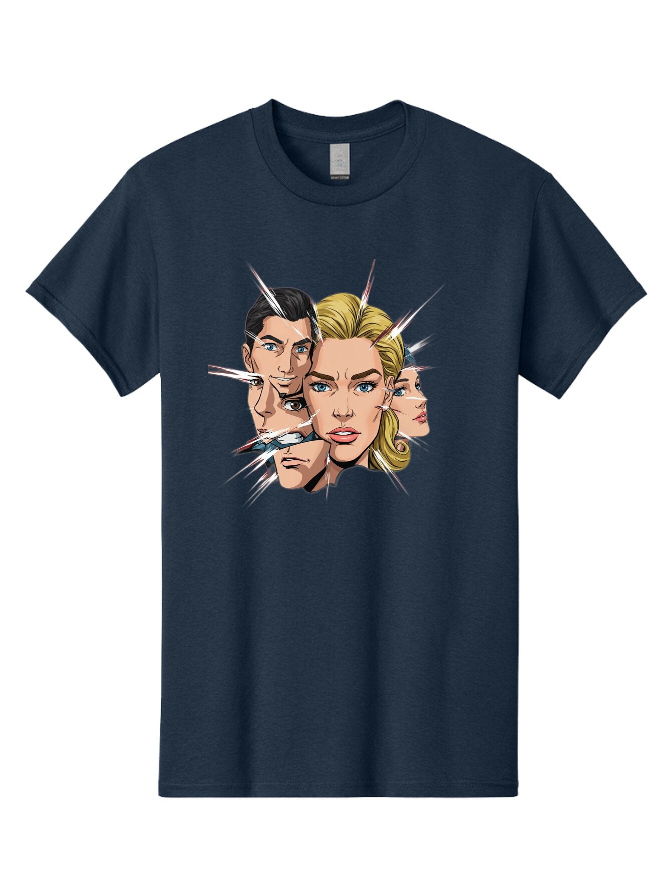 Shards-Of-Faces Men'S Graphic Tee, 100% Cotton, Comfortable Casual Summer Wear, Machine Washable, Vintage Camera, Old Camera, Antique Camera, Black Camera, Classic Photography, Photography Equipment, Nostalgic Device, Film Camera, Camera Art Bar462 3