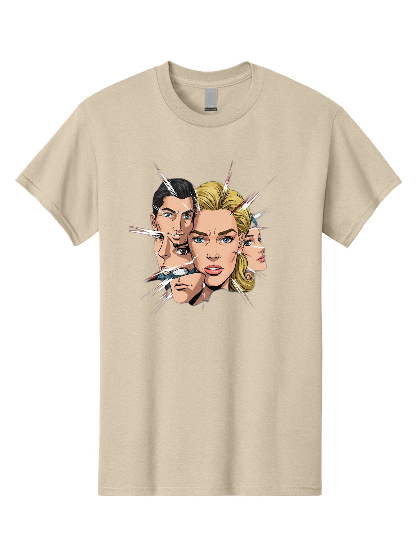 Shards-Of-Faces Men'S Graphic Tee, 100% Cotton, Comfortable Casual Summer Wear, Machine Washable, Vintage Camera, Old Camera, Antique Camera, Black Camera, Classic Photography, Photography Equipment, Nostalgic Device, Film Camera, Camera Art Bar462