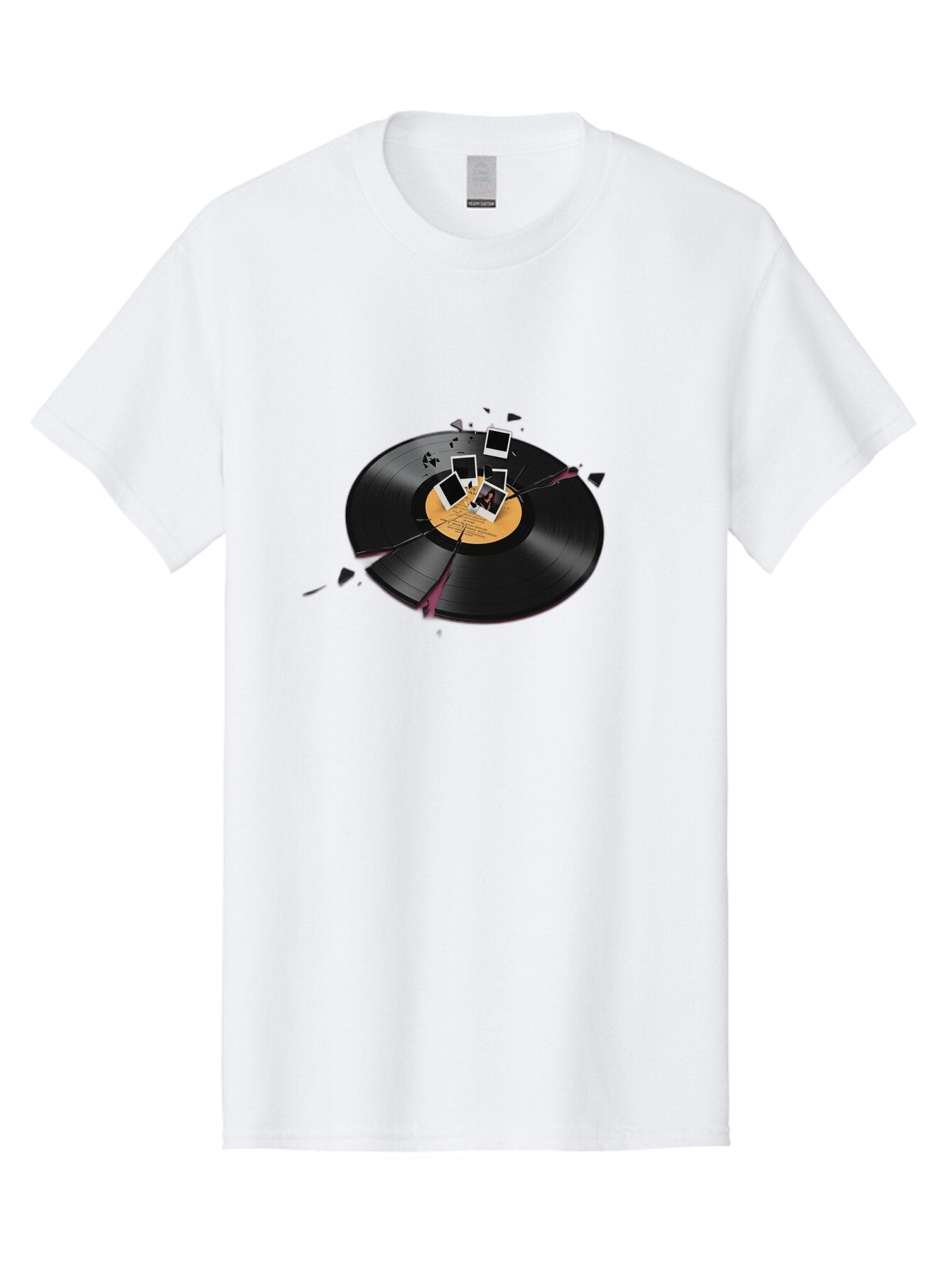 Shattered-Vinyl-Record-1 Men'S Graphic Tee, 100% Cotton, Comfortable Casual Summer Wear, Machine Washable, Vintage Camera, Old Camera, Antique Camera, Black Camera, Classic Photography, Photography Equipment, Nostalgic Device, Film Camera, Bar477 13