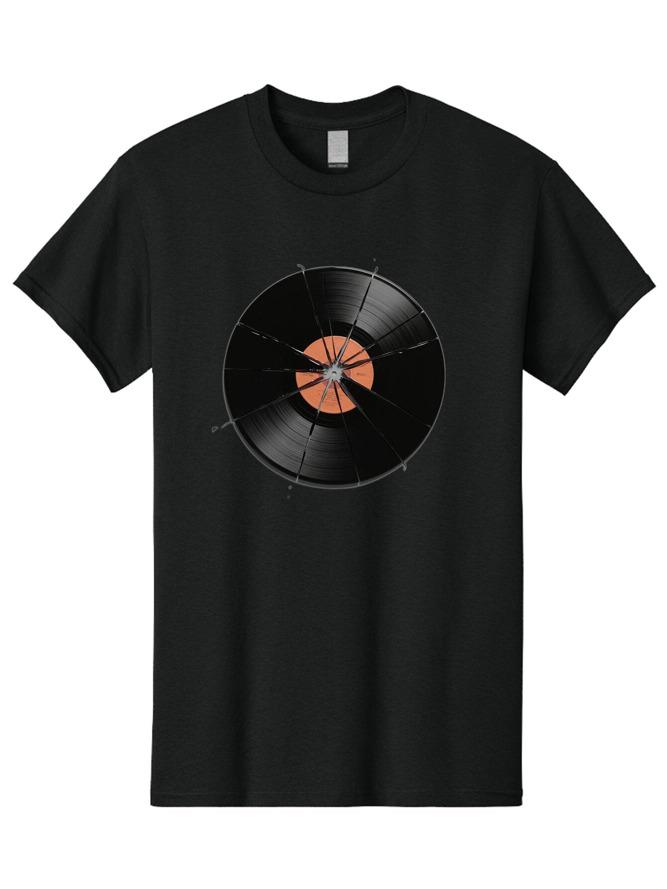 Shattered-Vinyl-Record Men'S Graphic Tee, 100% Cotton, Comfortable Casual Summer Wear, Machine Washable, Vintage Camera, Old Camera, Antique Camera, Black Camera, Classic Photography, Photography Equipment, Nostalgic Device, Film Camera, Bar478 9