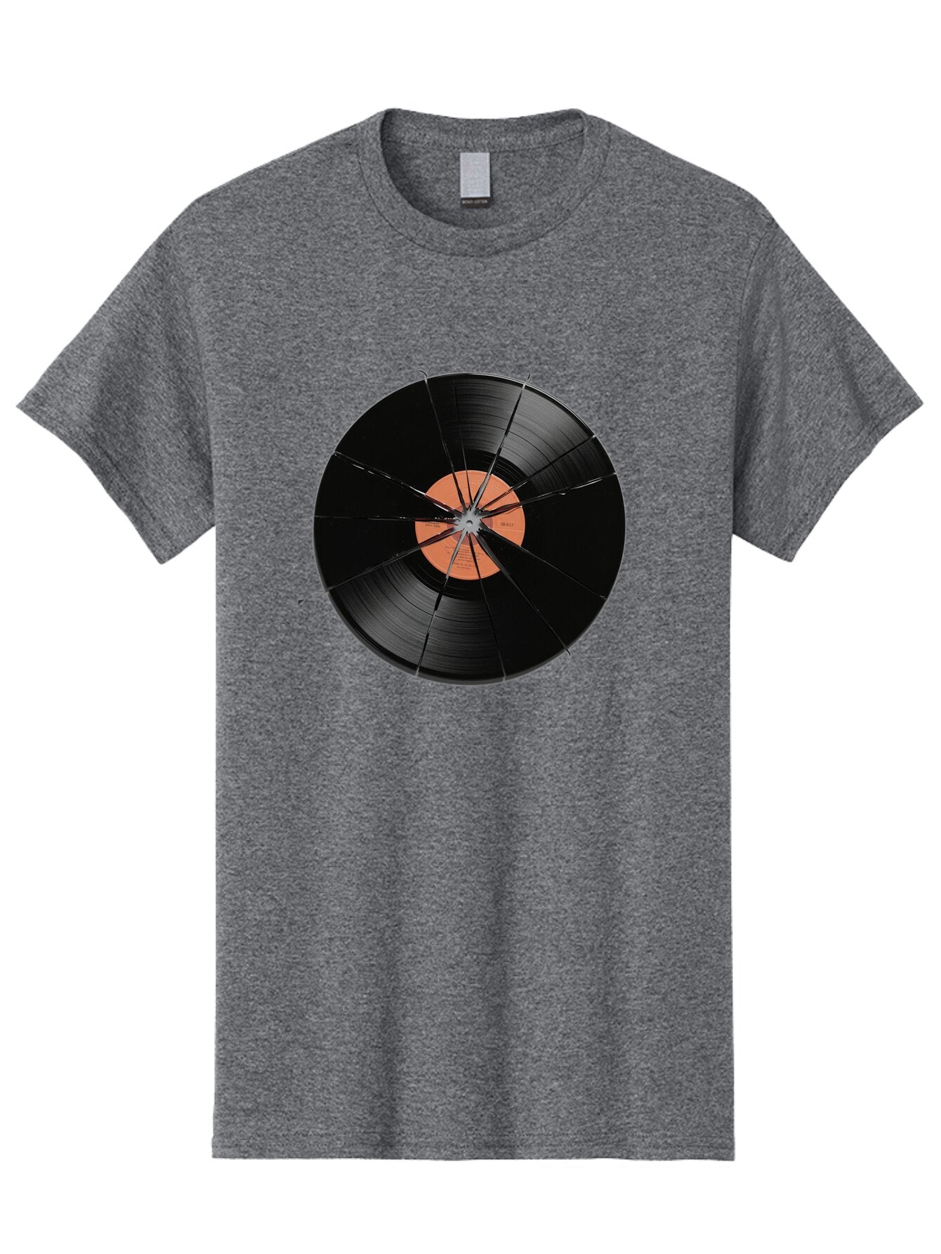 Shattered-Vinyl-Record Men'S Graphic Tee, 100% Cotton, Comfortable Casual Summer Wear, Machine Washable, Vintage Camera, Old Camera, Antique Camera, Black Camera, Classic Photography, Photography Equipment, Nostalgic Device, Film Camera, Bar478 6