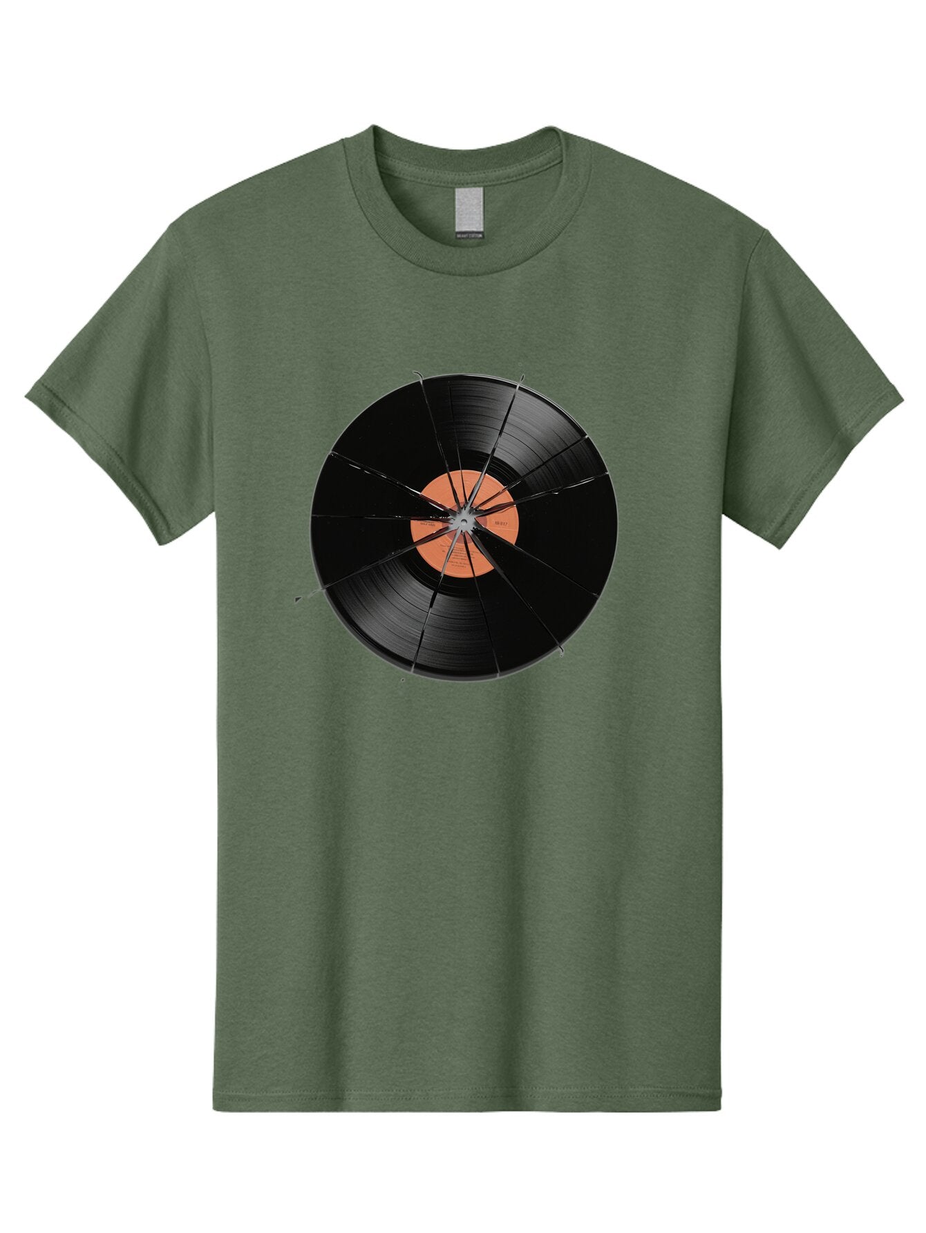 Shattered-Vinyl-Record Men'S Graphic Tee, 100% Cotton, Comfortable Casual Summer Wear, Machine Washable, Vintage Camera, Old Camera, Antique Camera, Black Camera, Classic Photography, Photography Equipment, Nostalgic Device, Film Camera, Bar478