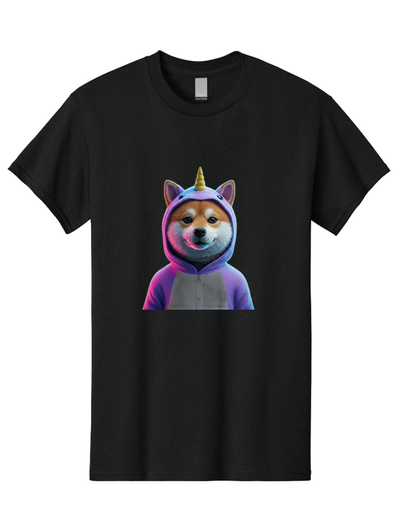 Shiba-Inu-Unicorn Men'S Graphic Tee, 100% Cotton, Comfortable Casual Summer Wear, Machine Washable, Vintage Camera, Old Camera, Antique Camera, Black Camera, Classic Photography, Photography Equipment, Nostalgic Device, Film Camera, Camera Art Bar483 9