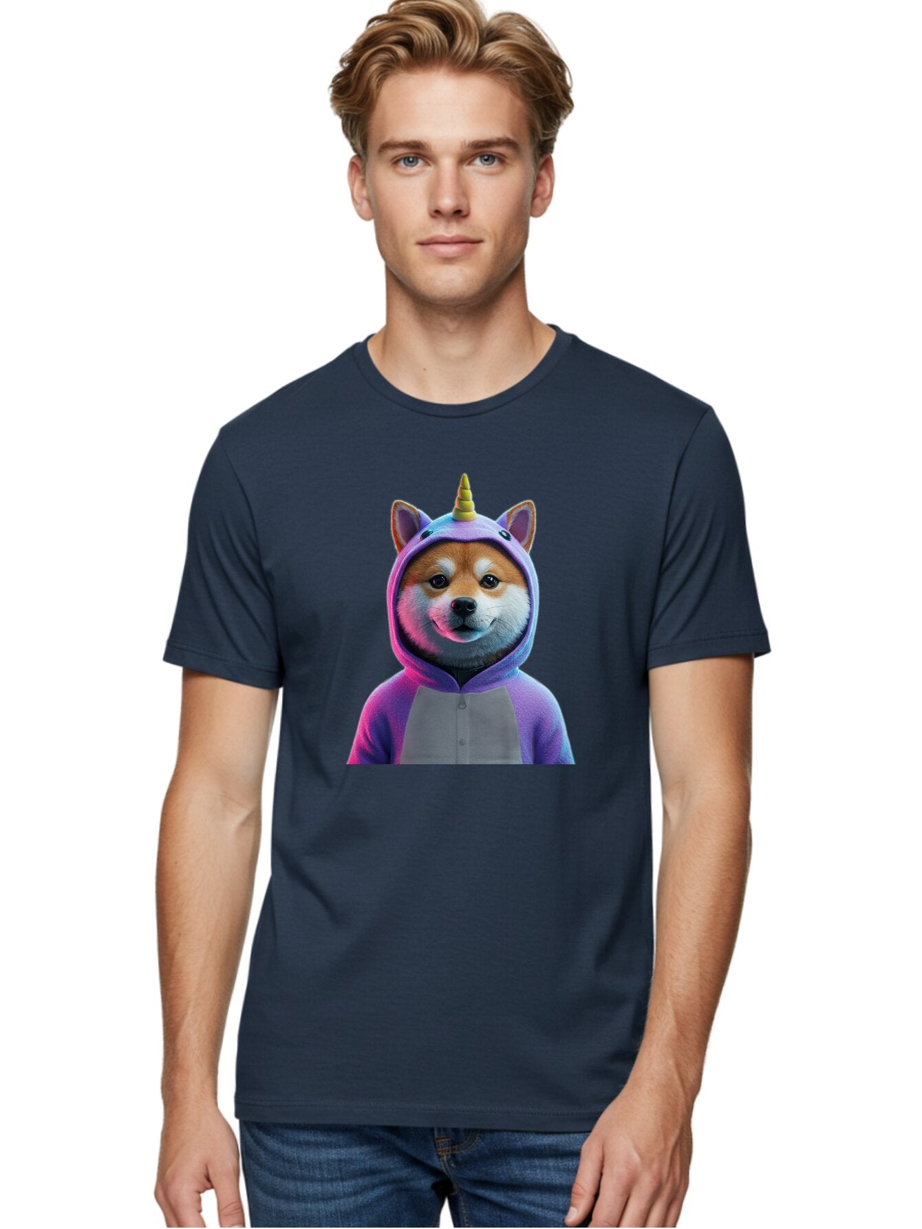 Shiba-Inu-Unicorn Men'S Graphic Tee, 100% Cotton, Comfortable Casual Summer Wear, Machine Washable, Vintage Camera, Old Camera, Antique Camera, Black Camera, Classic Photography, Photography Equipment, Nostalgic Device, Film Camera, Camera Art Bar483 25