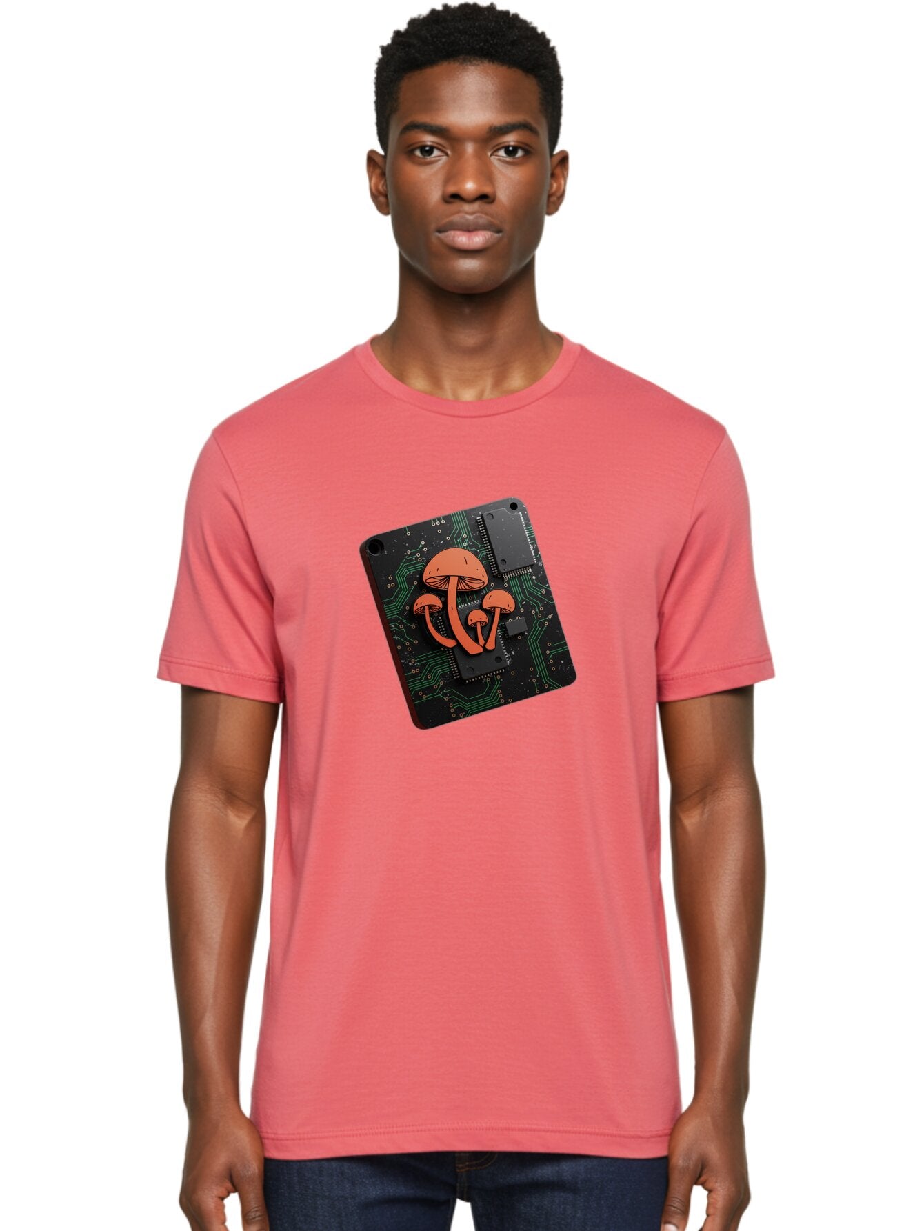 Shroom Men'S Graphic Tee, 100% Cotton, Comfortable Casual Summer Wear, Machine Washable, Vintage Camera, Old Camera, Antique Camera, Black Camera, Classic Photography, Photography Equipment, Nostalgic Device, Film Camera, Camera Art Bar485 30