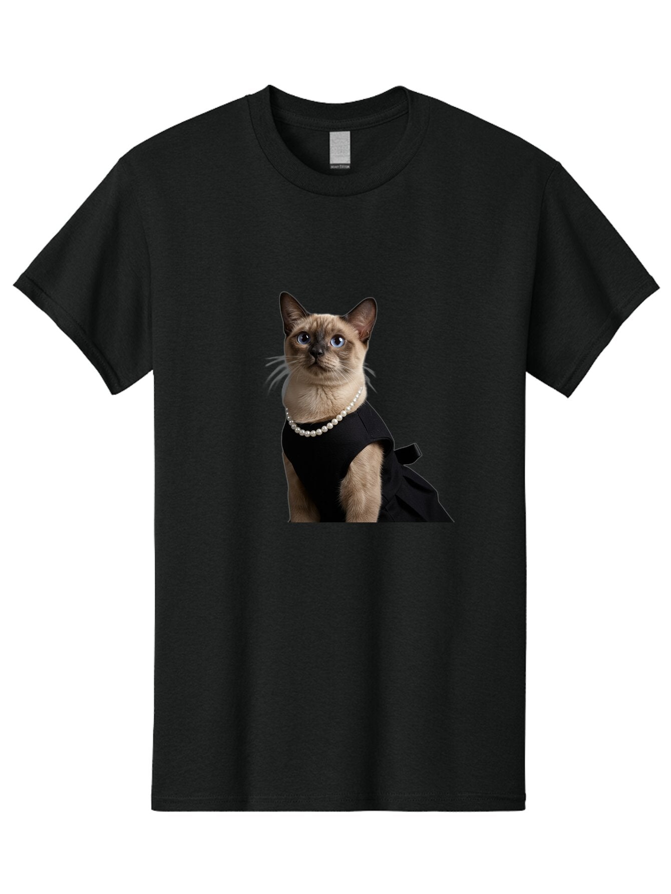 Siamese-Cat-In-Black-Dress Men'S Graphic Tee, 100% Cotton, Comfortable Casual Summer Wear, Machine Washable, Vintage Camera, Old Camera, Antique Camera, Black Camera, Classic Photography, Photography Equipment, Nostalgic Device, Film Camera, Bar486 4