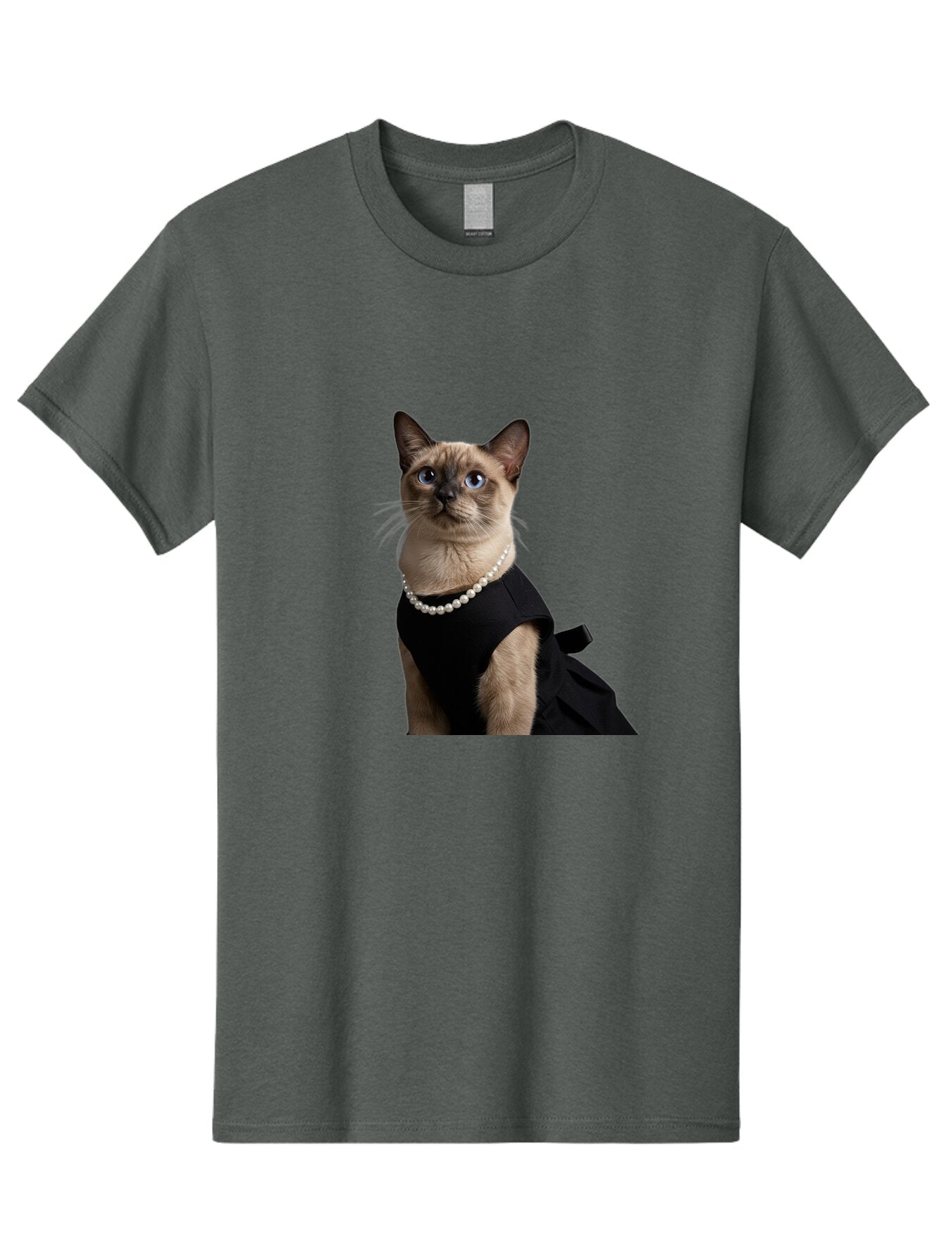 Siamese-Cat-In-Black-Dress Men'S Graphic Tee, 100% Cotton, Comfortable Casual Summer Wear, Machine Washable, Vintage Camera, Old Camera, Antique Camera, Black Camera, Classic Photography, Photography Equipment, Nostalgic Device, Film Camera, Bar486 5