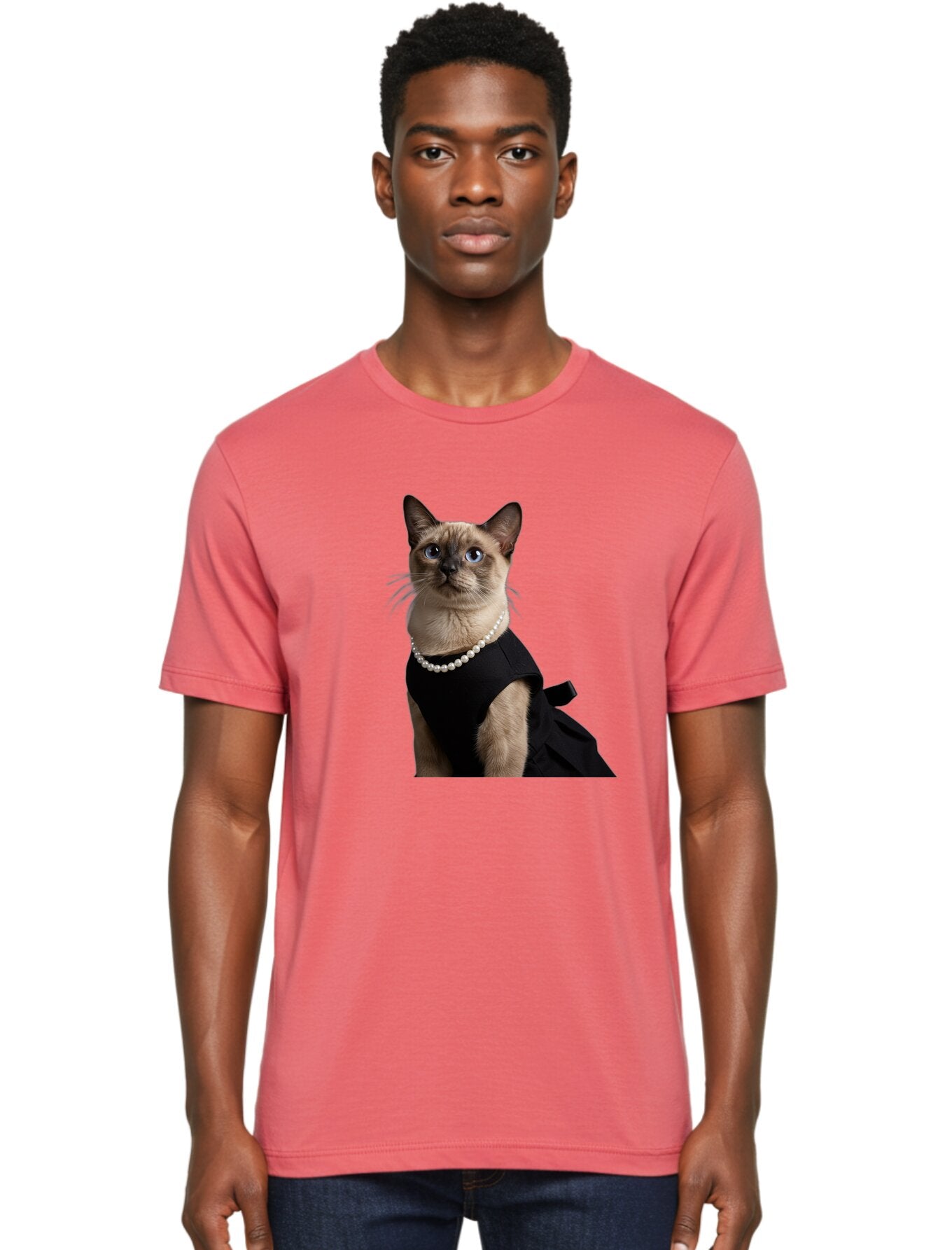 Siamese-Cat-In-Black-Dress Men'S Graphic Tee, 100% Cotton, Comfortable Casual Summer Wear, Machine Washable, Vintage Camera, Old Camera, Antique Camera, Black Camera, Classic Photography, Photography Equipment, Nostalgic Device, Film Camera, Bar486 27