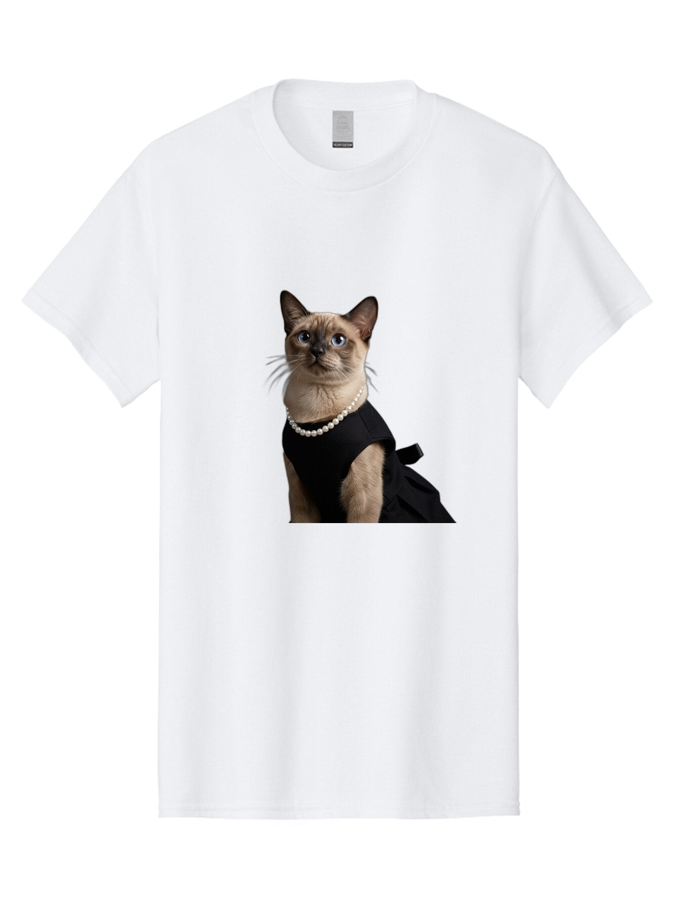Siamese-Cat-In-Black-Dress Men'S Graphic Tee, 100% Cotton, Comfortable Casual Summer Wear, Machine Washable, Vintage Camera, Old Camera, Antique Camera, Black Camera, Classic Photography, Photography Equipment, Nostalgic Device, Film Camera, Bar486