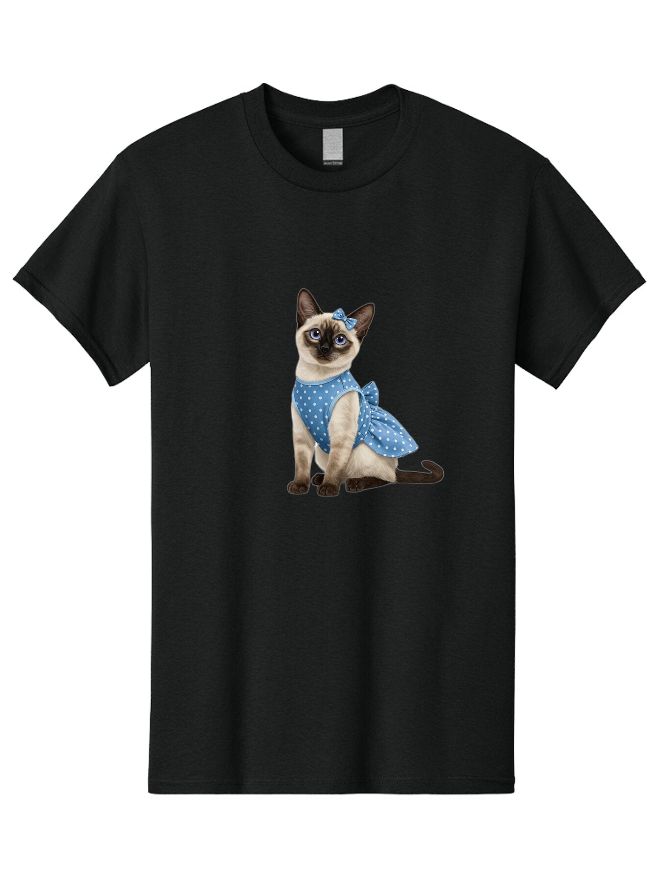Siamese-Cat-In-Blue-Dress Men'S Graphic Tee, 100% Cotton, Comfortable Casual Summer Wear, Machine Washable, Vintage Camera, Old Camera, Antique Camera, Black Camera, Classic Photography, Photography Equipment, Nostalgic Device, Film Camera, Bar487
