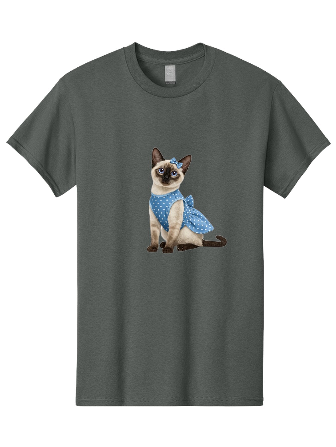 Siamese-Cat-In-Blue-Dress Men'S Graphic Tee, 100% Cotton, Comfortable Casual Summer Wear, Machine Washable, Vintage Camera, Old Camera, Antique Camera, Black Camera, Classic Photography, Photography Equipment, Nostalgic Device, Film Camera, Bar487