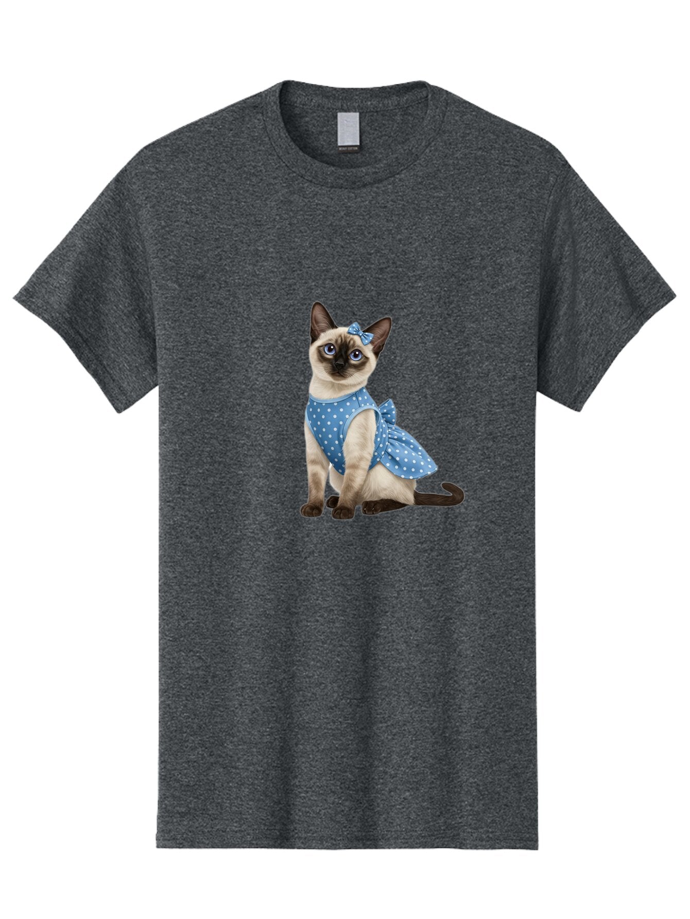 Siamese-Cat-In-Blue-Dress Men'S Graphic Tee, 100% Cotton, Comfortable Casual Summer Wear, Machine Washable, Vintage Camera, Old Camera, Antique Camera, Black Camera, Classic Photography, Photography Equipment, Nostalgic Device, Film Camera, Bar487 4