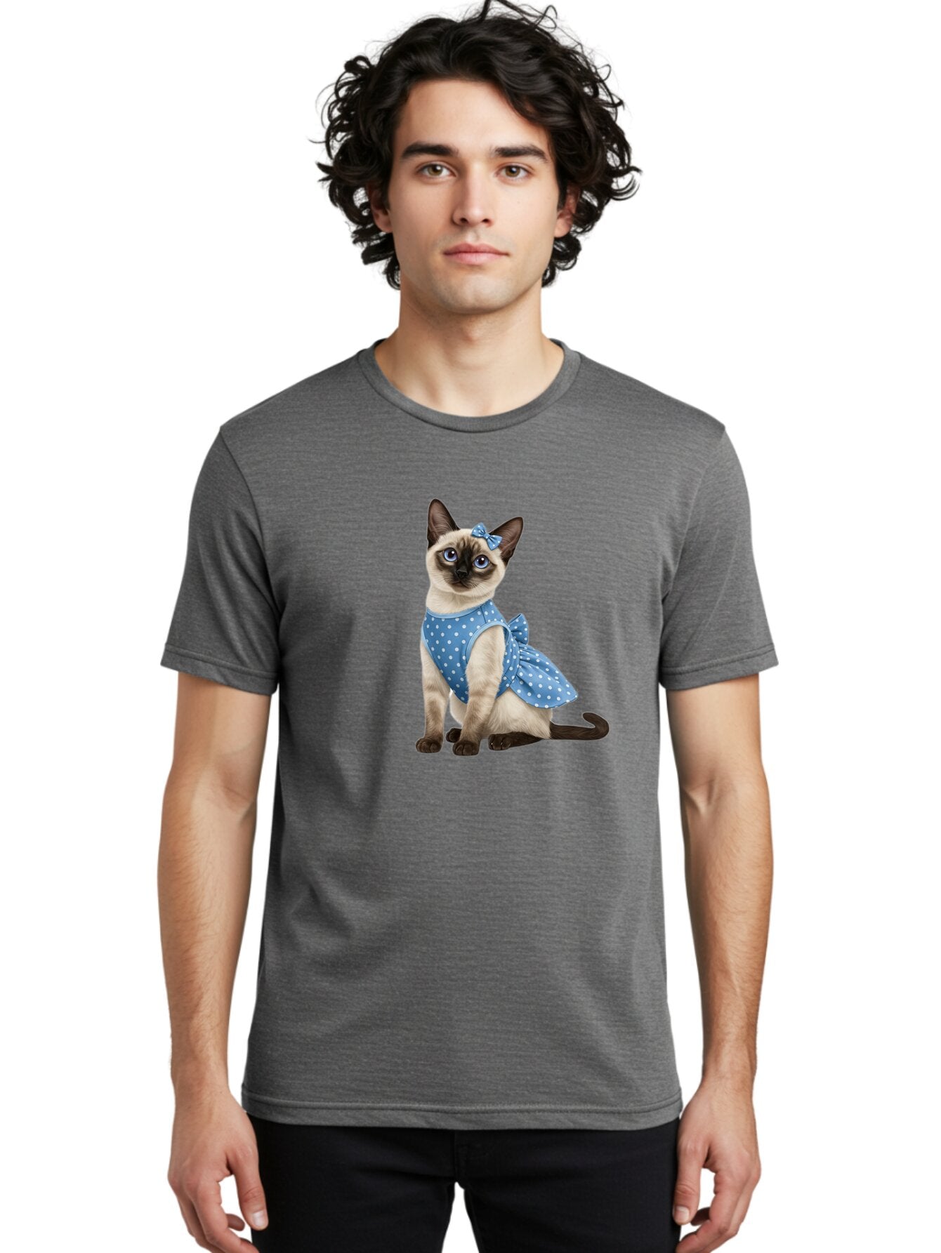 Siamese-Cat-In-Blue-Dress Men'S Graphic Tee, 100% Cotton, Comfortable Casual Summer Wear, Machine Washable, Vintage Camera, Old Camera, Antique Camera, Black Camera, Classic Photography, Photography Equipment, Nostalgic Device, Film Camera, Bar487 23