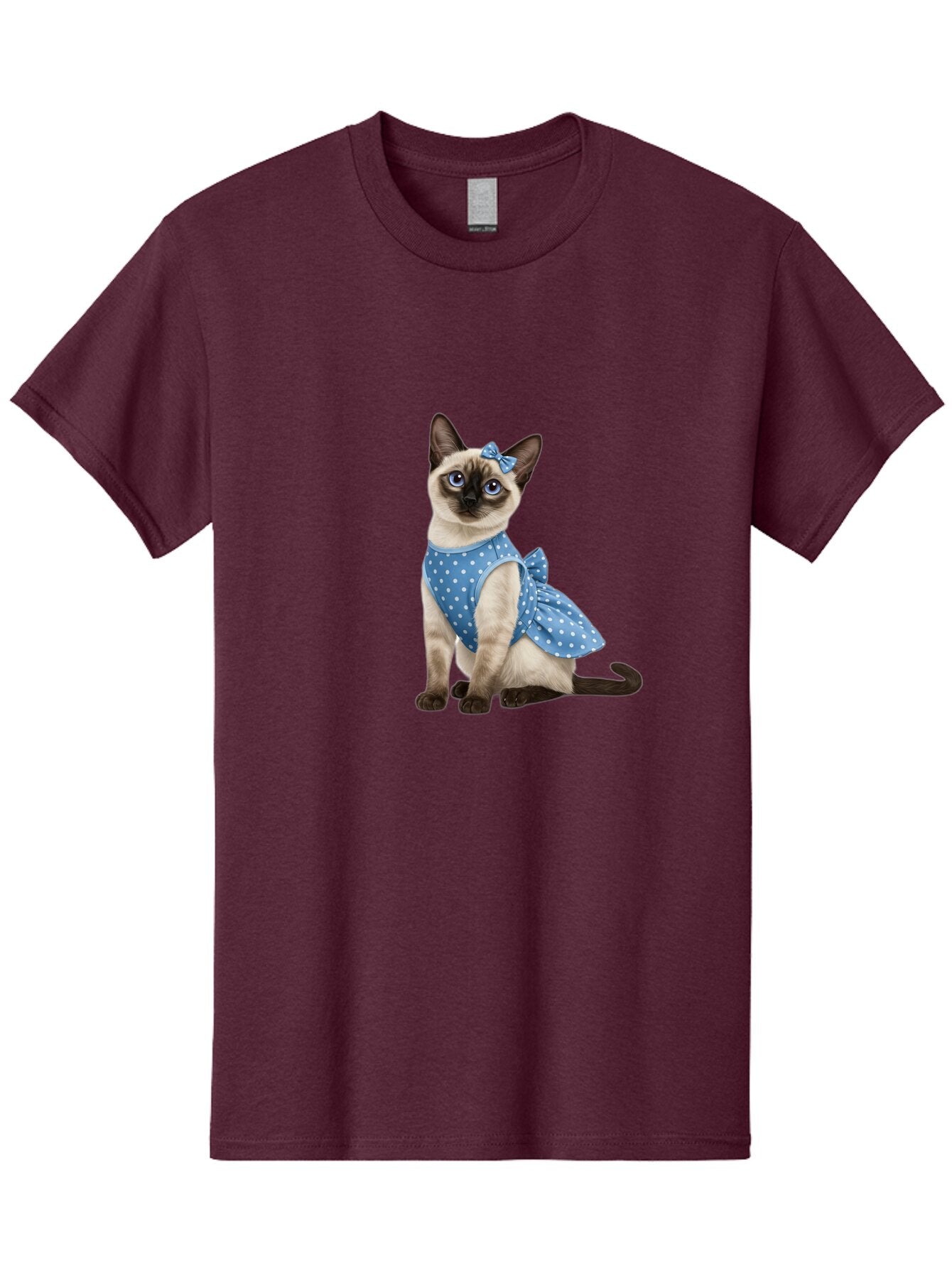 Siamese-Cat-In-Blue-Dress Men'S Graphic Tee, 100% Cotton, Comfortable Casual Summer Wear, Machine Washable, Vintage Camera, Old Camera, Antique Camera, Black Camera, Classic Photography, Photography Equipment, Nostalgic Device, Film Camera, Bar487 12