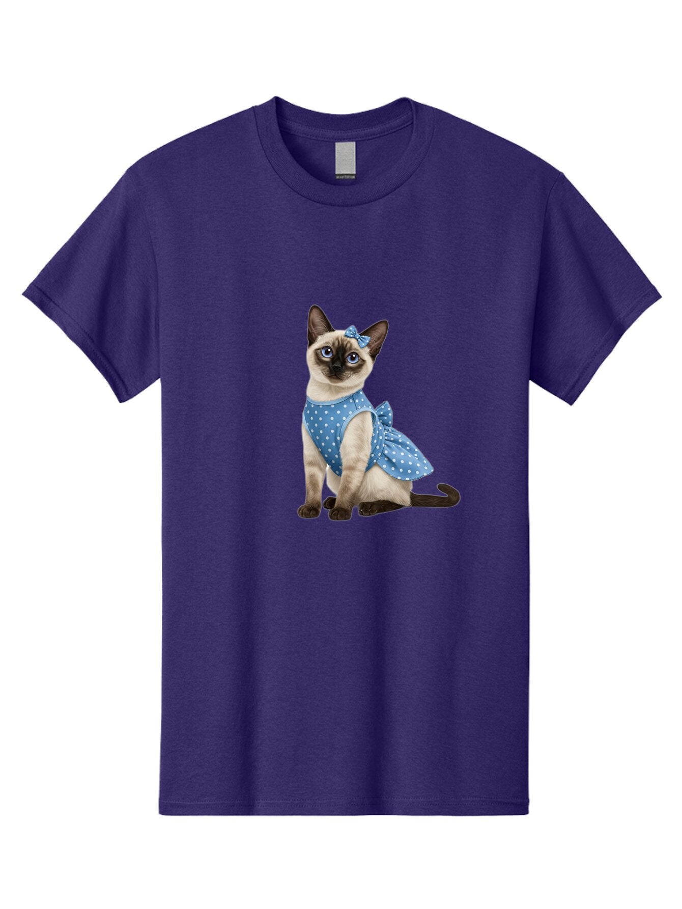 Siamese-Cat-In-Blue-Dress Men'S Graphic Tee, 100% Cotton, Comfortable Casual Summer Wear, Machine Washable, Vintage Camera, Old Camera, Antique Camera, Black Camera, Classic Photography, Photography Equipment, Nostalgic Device, Film Camera, Bar487 3