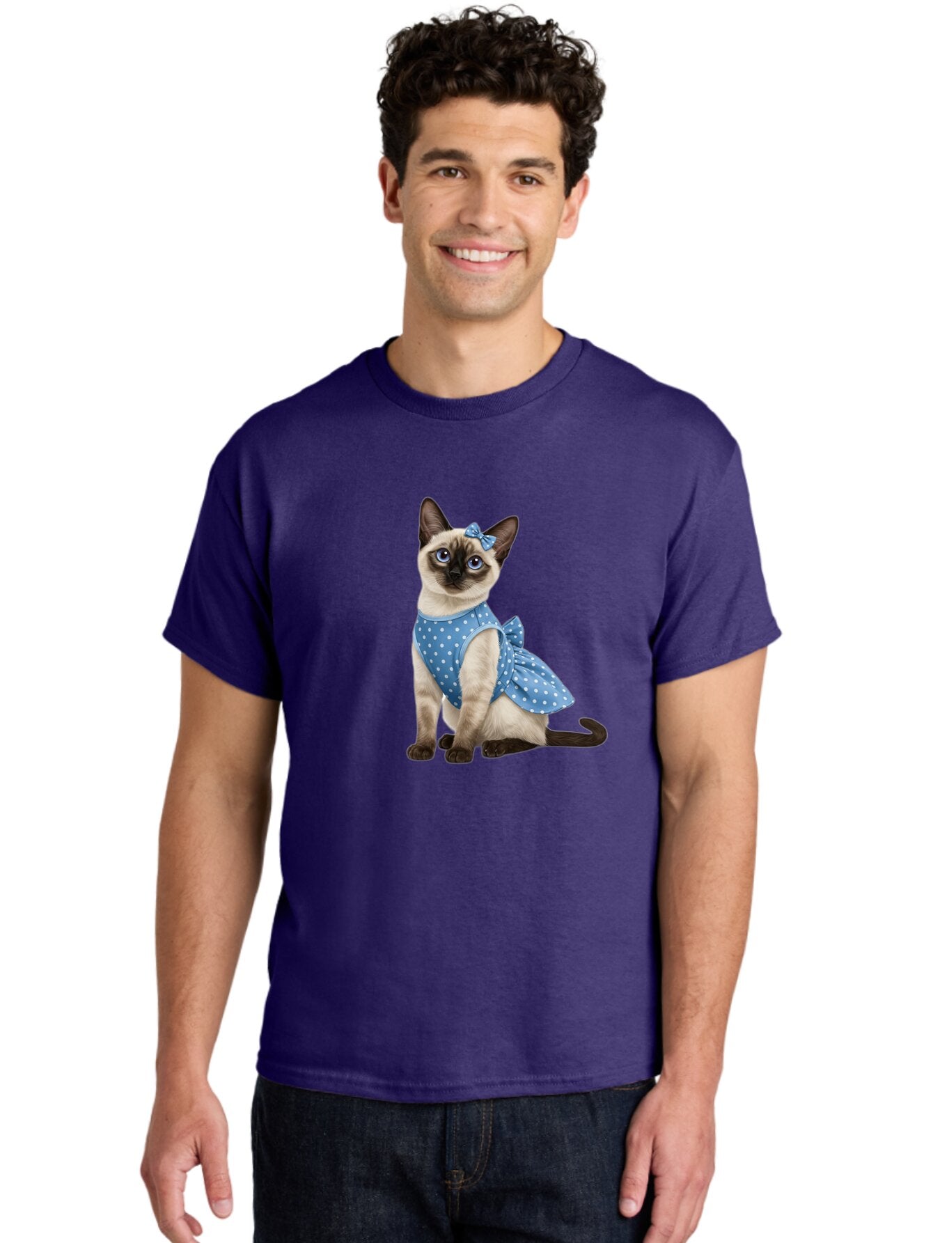 Siamese-Cat-In-Blue-Dress Men'S Graphic Tee, 100% Cotton, Comfortable Casual Summer Wear, Machine Washable, Vintage Camera, Old Camera, Antique Camera, Black Camera, Classic Photography, Photography Equipment, Nostalgic Device, Film Camera, Bar487 22